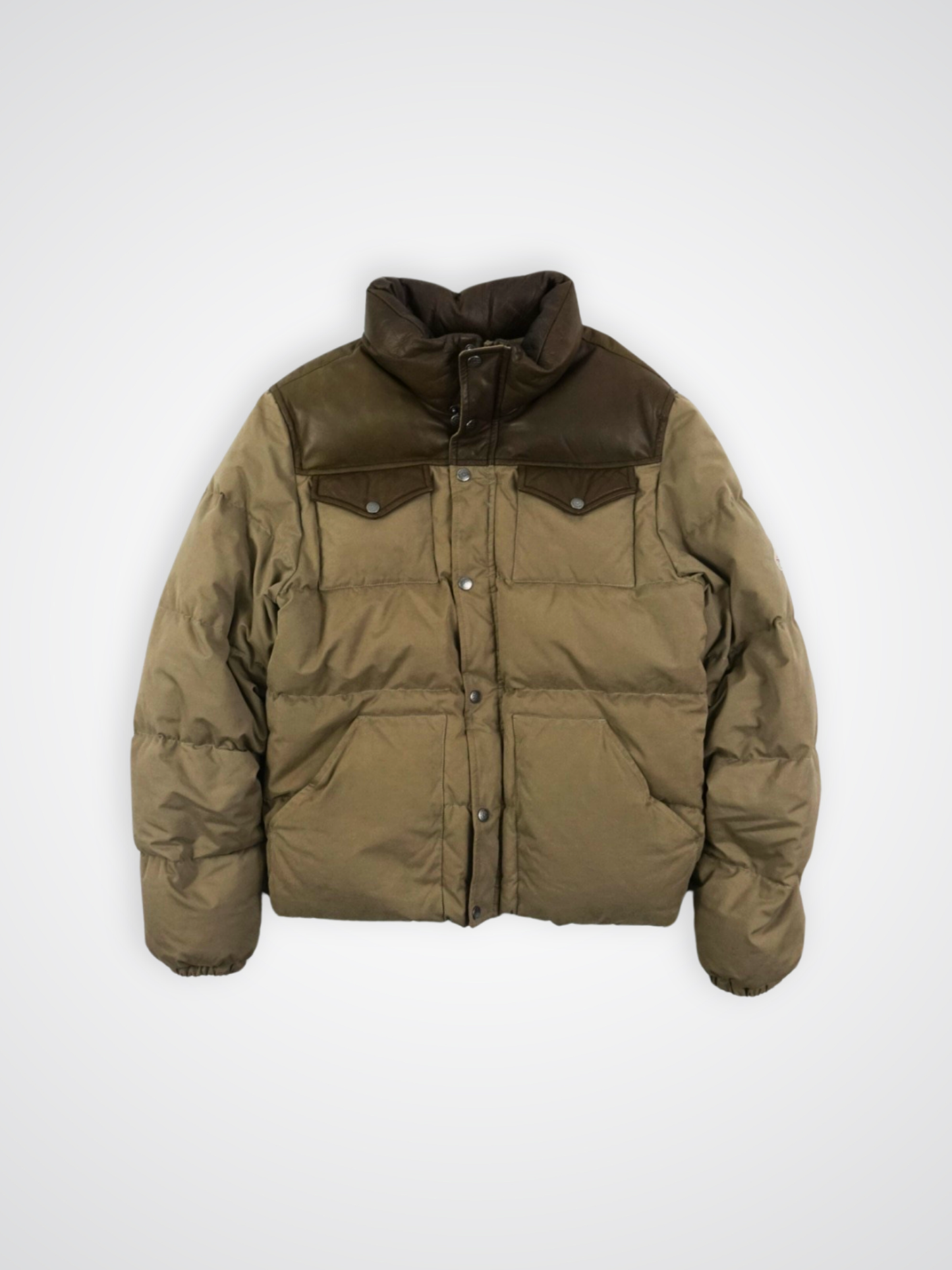 Doudoune Pyrenex beige/marron vintage (M)