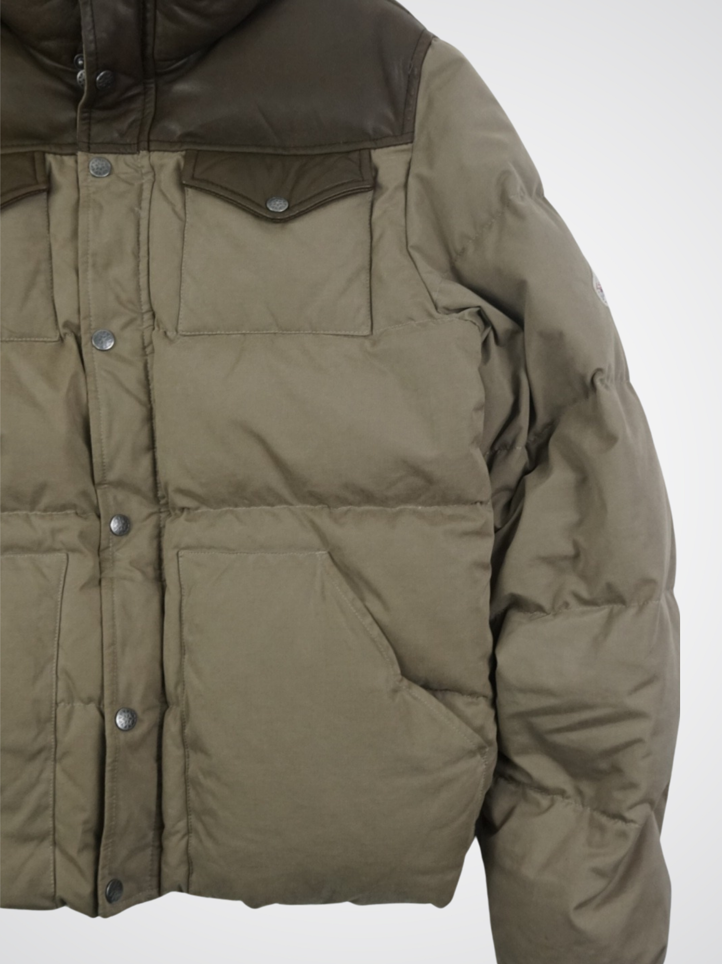 Doudoune Pyrenex beige/marron vintage (M)