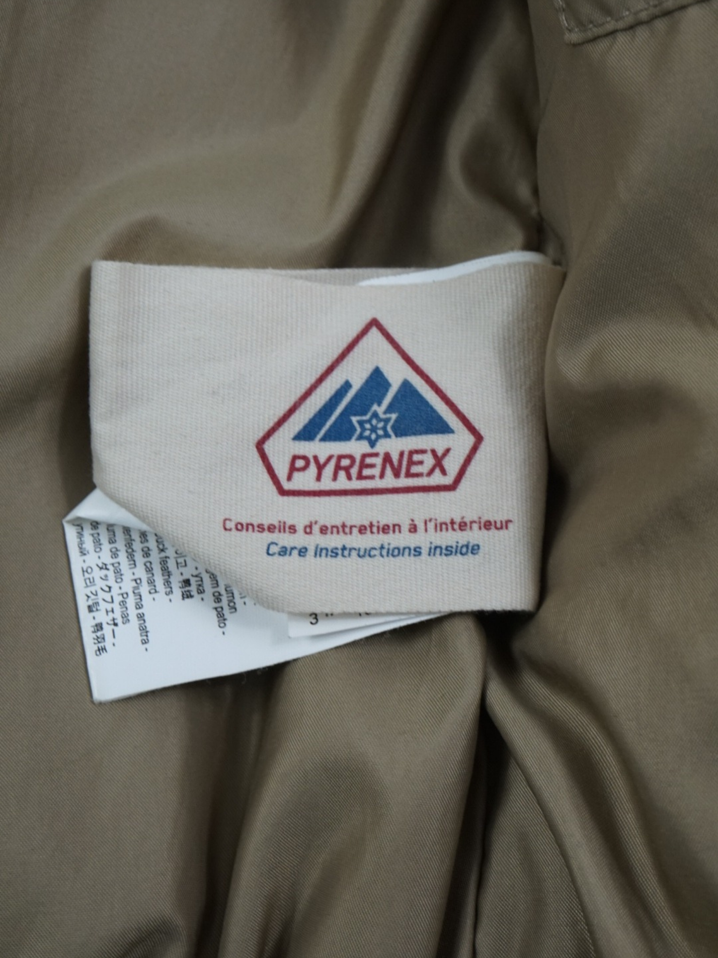 Doudoune Pyrenex beige/marron vintage (M)