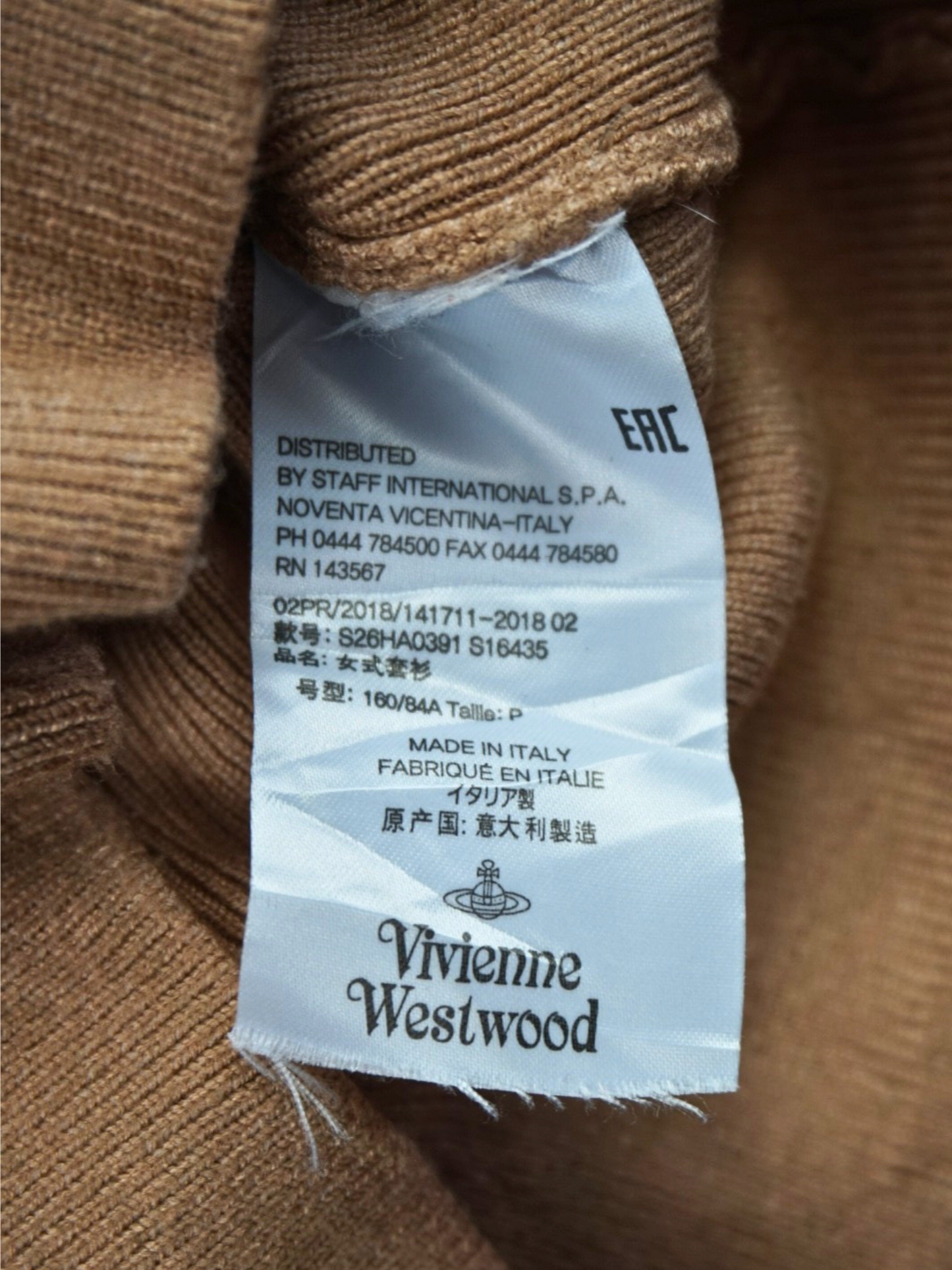 Pull Vivienne Westwood (XS/S femme)