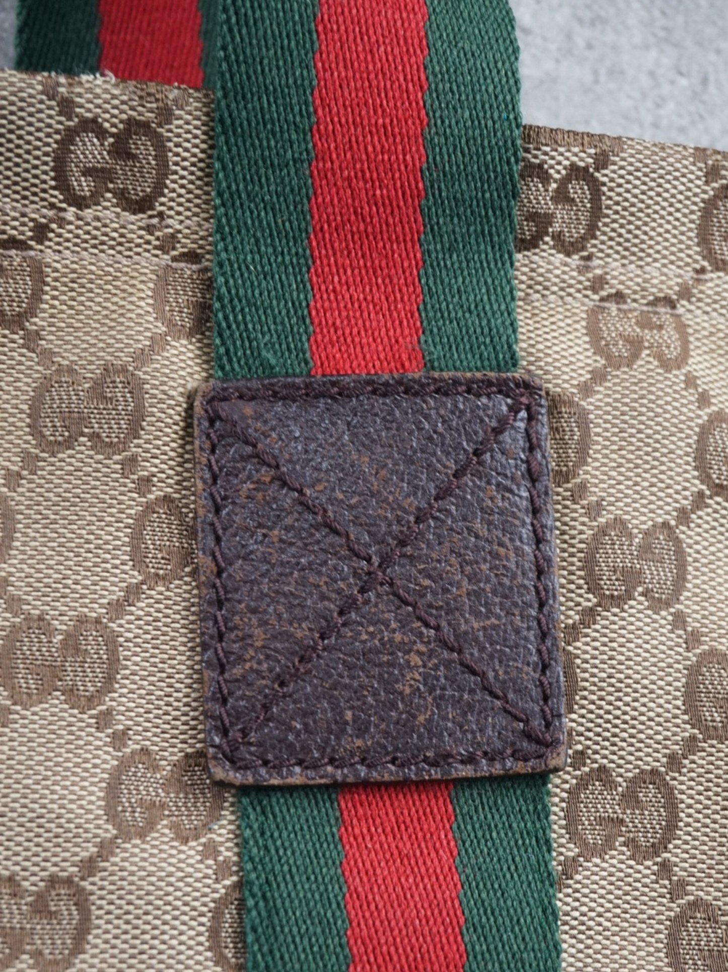 Sac à main Gucci GG Canvas Sherry line tote bag