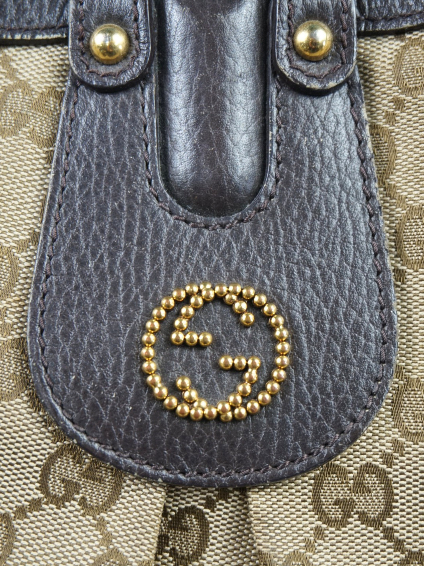 Sac cabas Gucci en toile GG marron