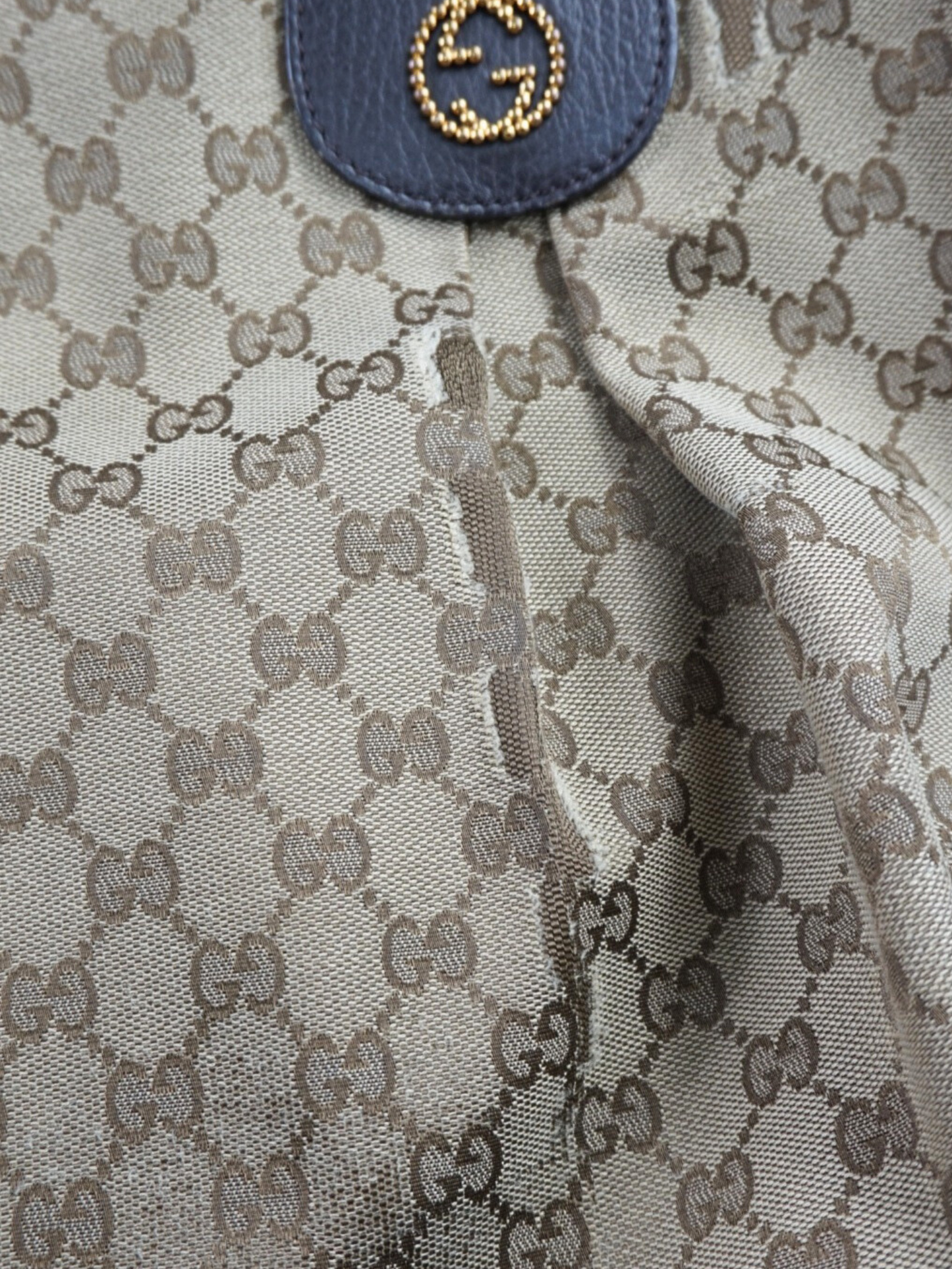 Sac cabas Gucci en toile GG marron