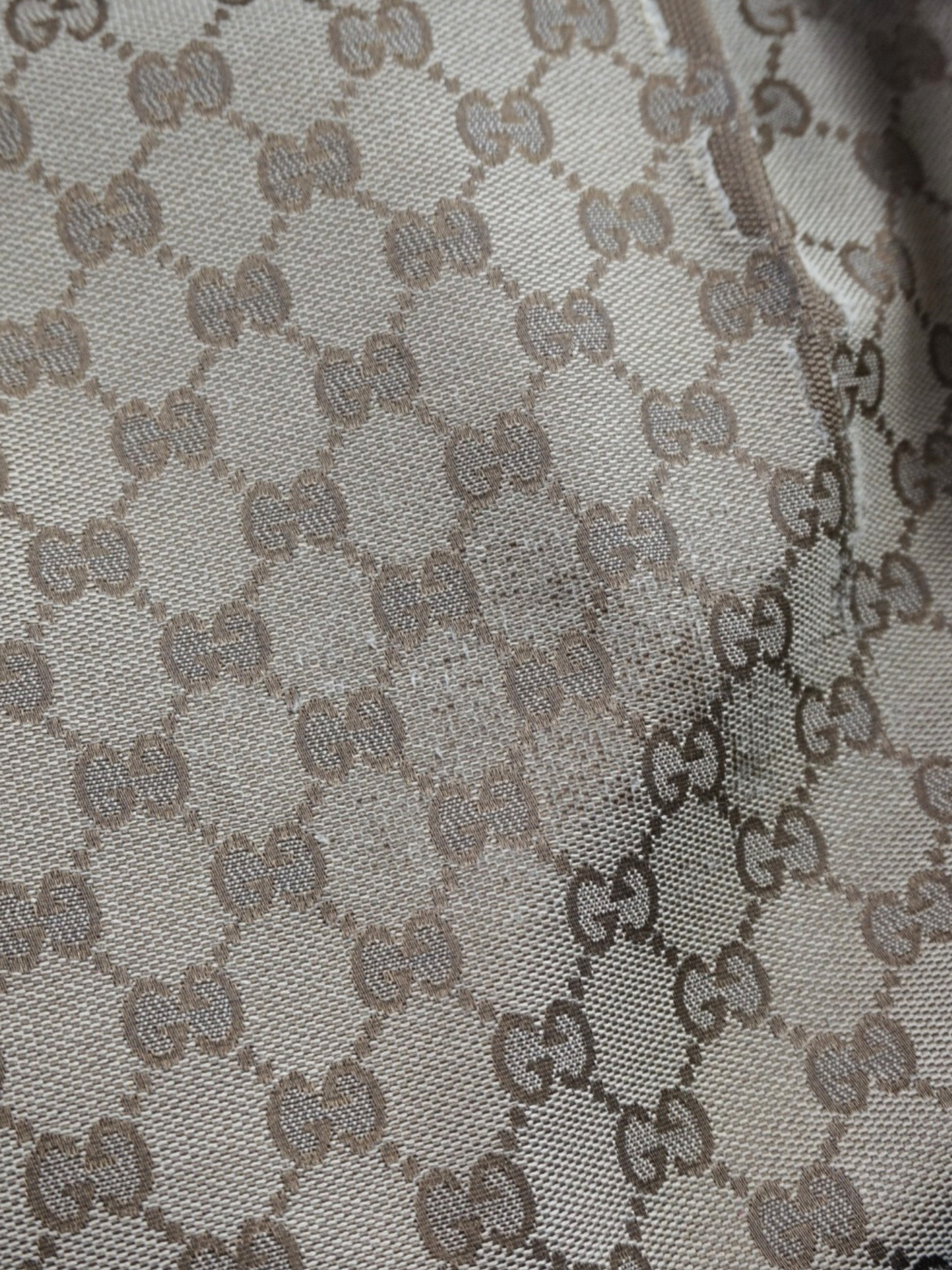 Sac cabas Gucci en toile GG marron