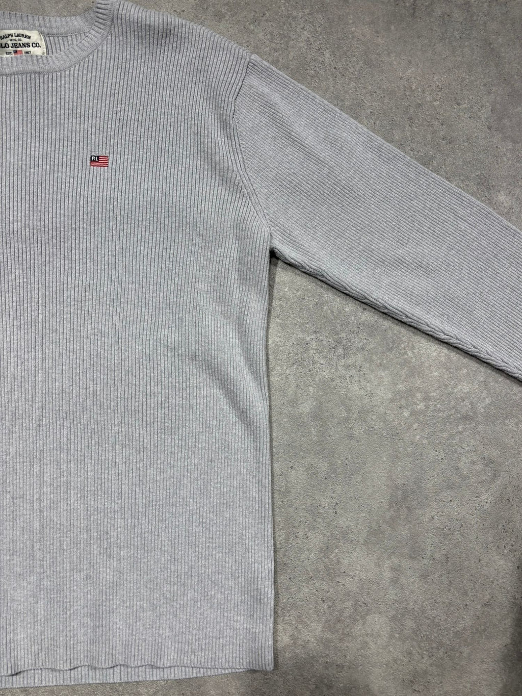 Pull fin côtelé Ralph Lauren (M)