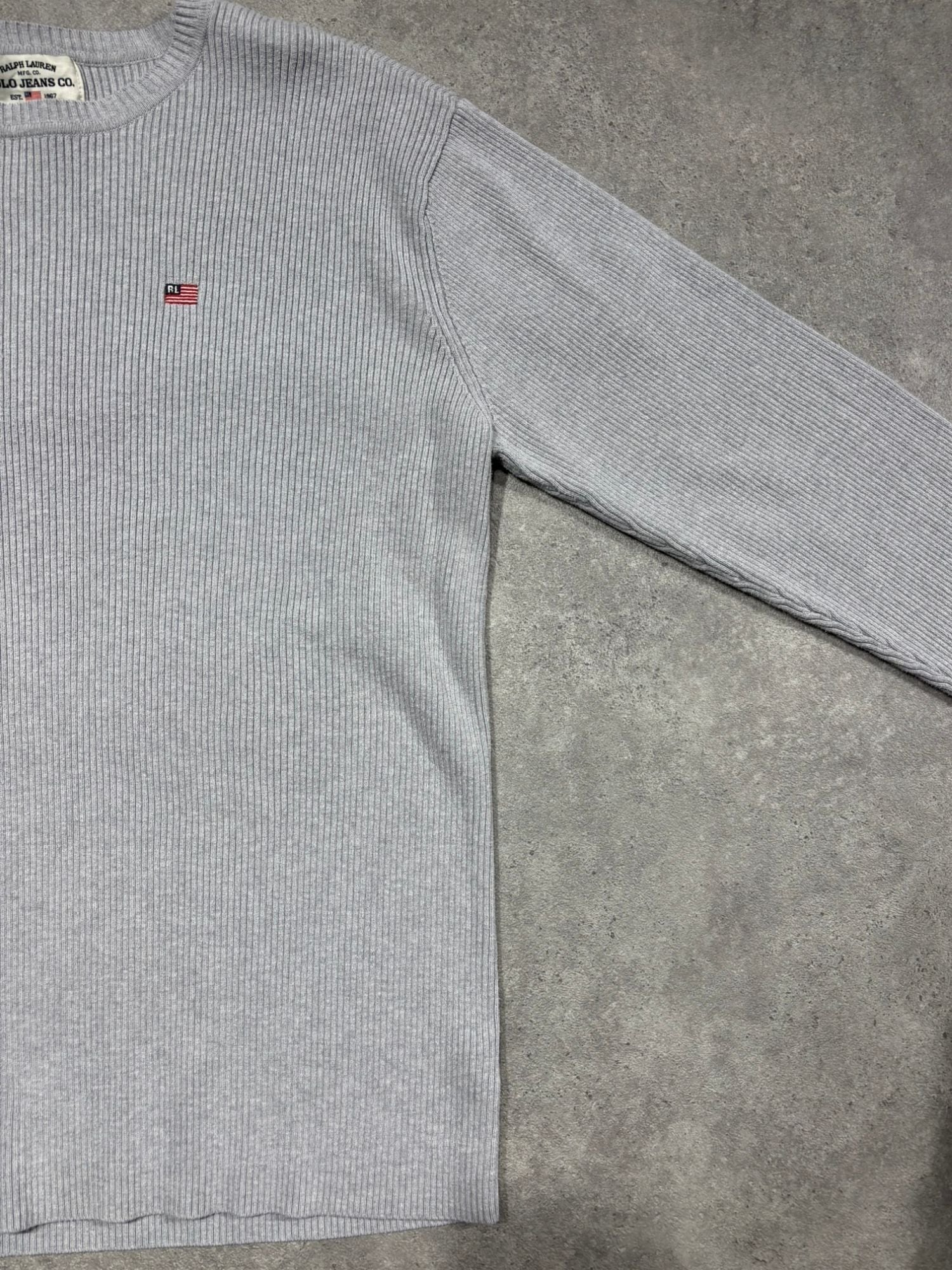 Pull fin côtelé Ralph Lauren (M)