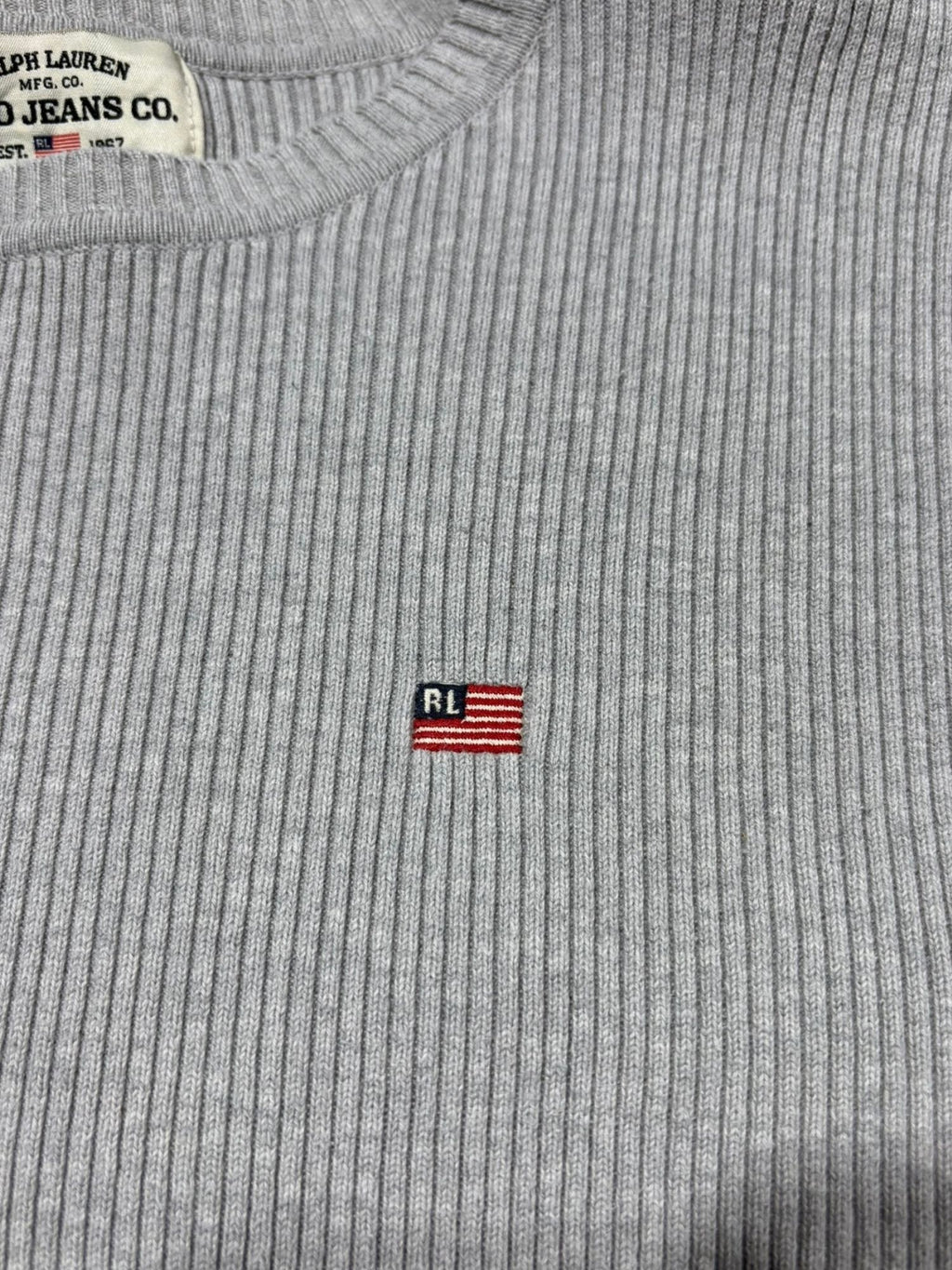 Pull fin côtelé Ralph Lauren (M)