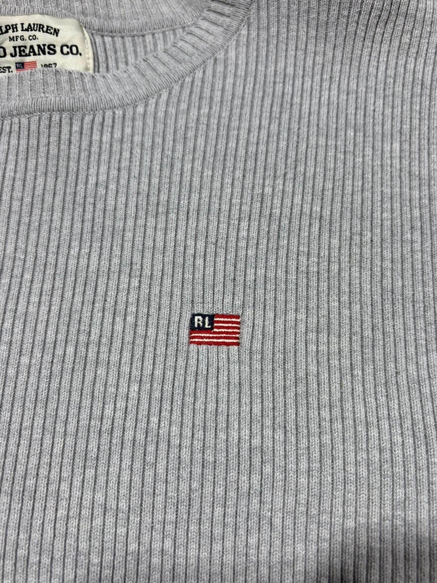 Pull fin côtelé Ralph Lauren (M)