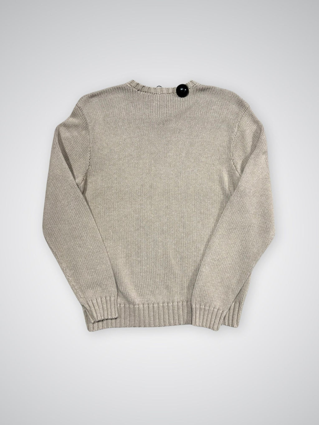 Pull Ralph Lauren grosses mailles beige (M)