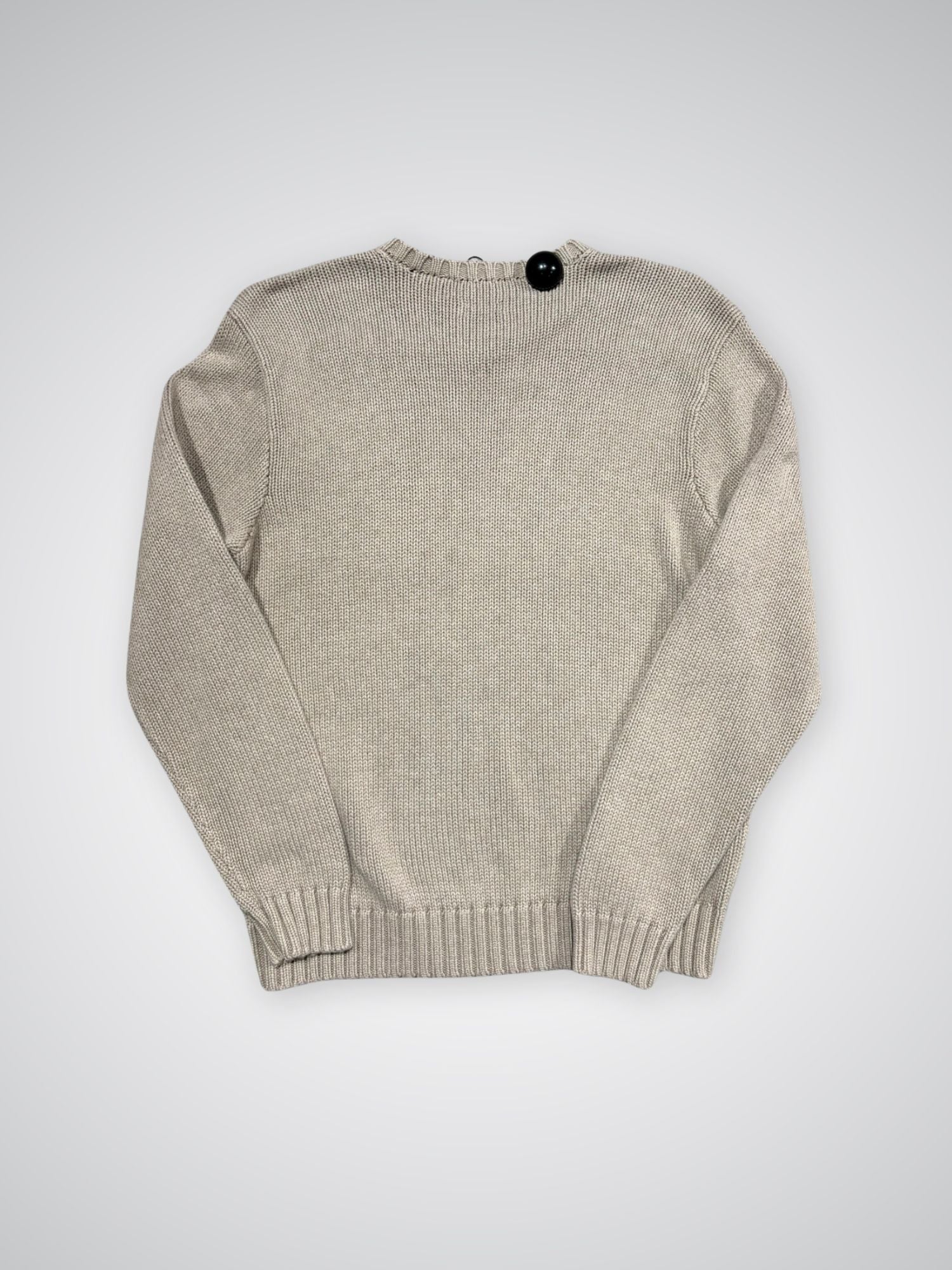 Pull Ralph Lauren grosses mailles beige (M)