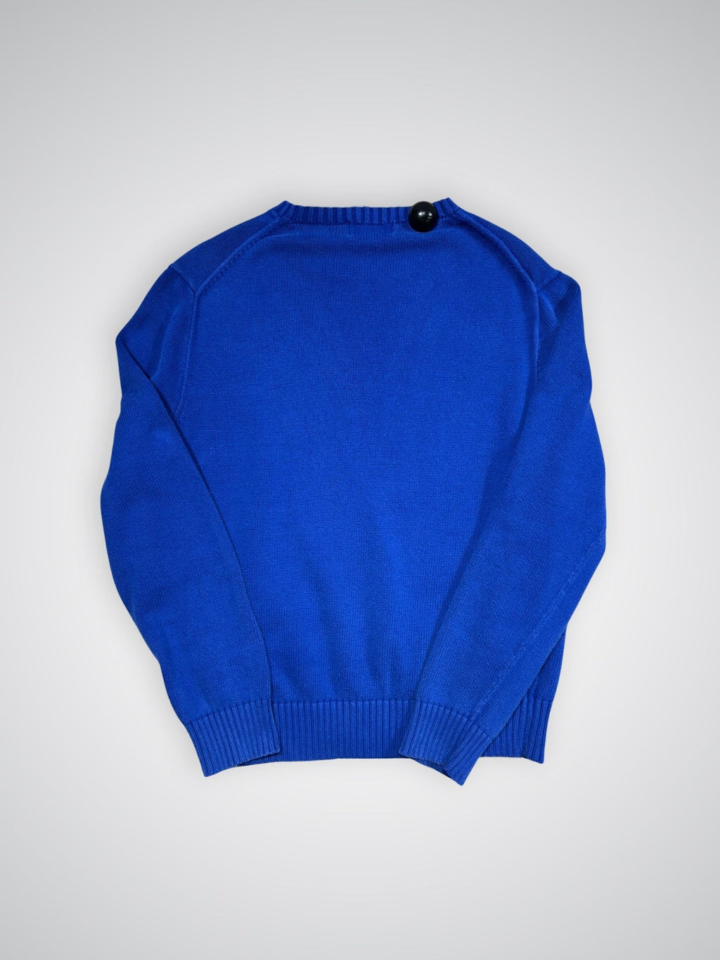 Pull Ralph Lauren grosses mailles bleu (M)