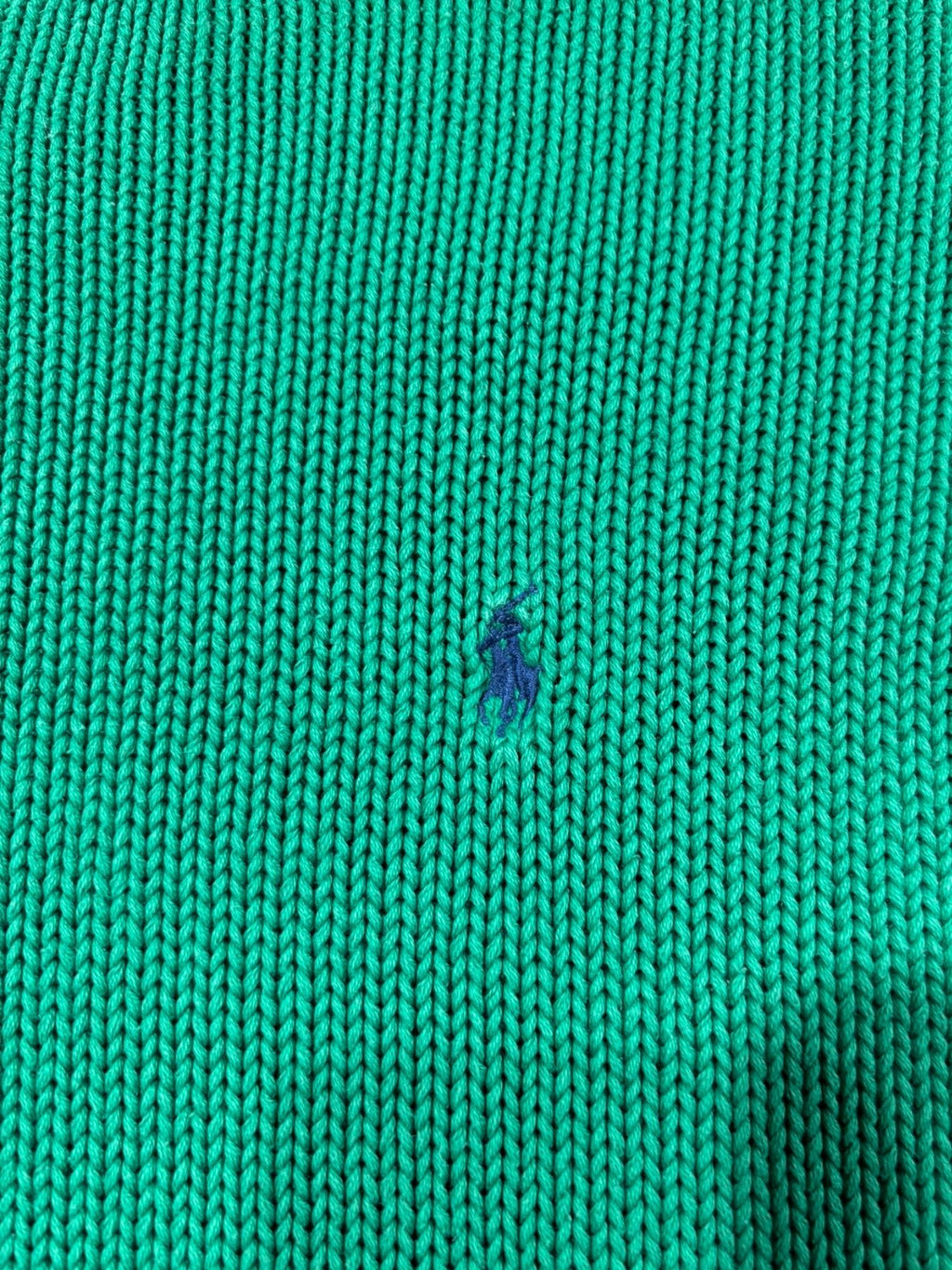 Pull Ralph Lauren grosses mailles vert (L)