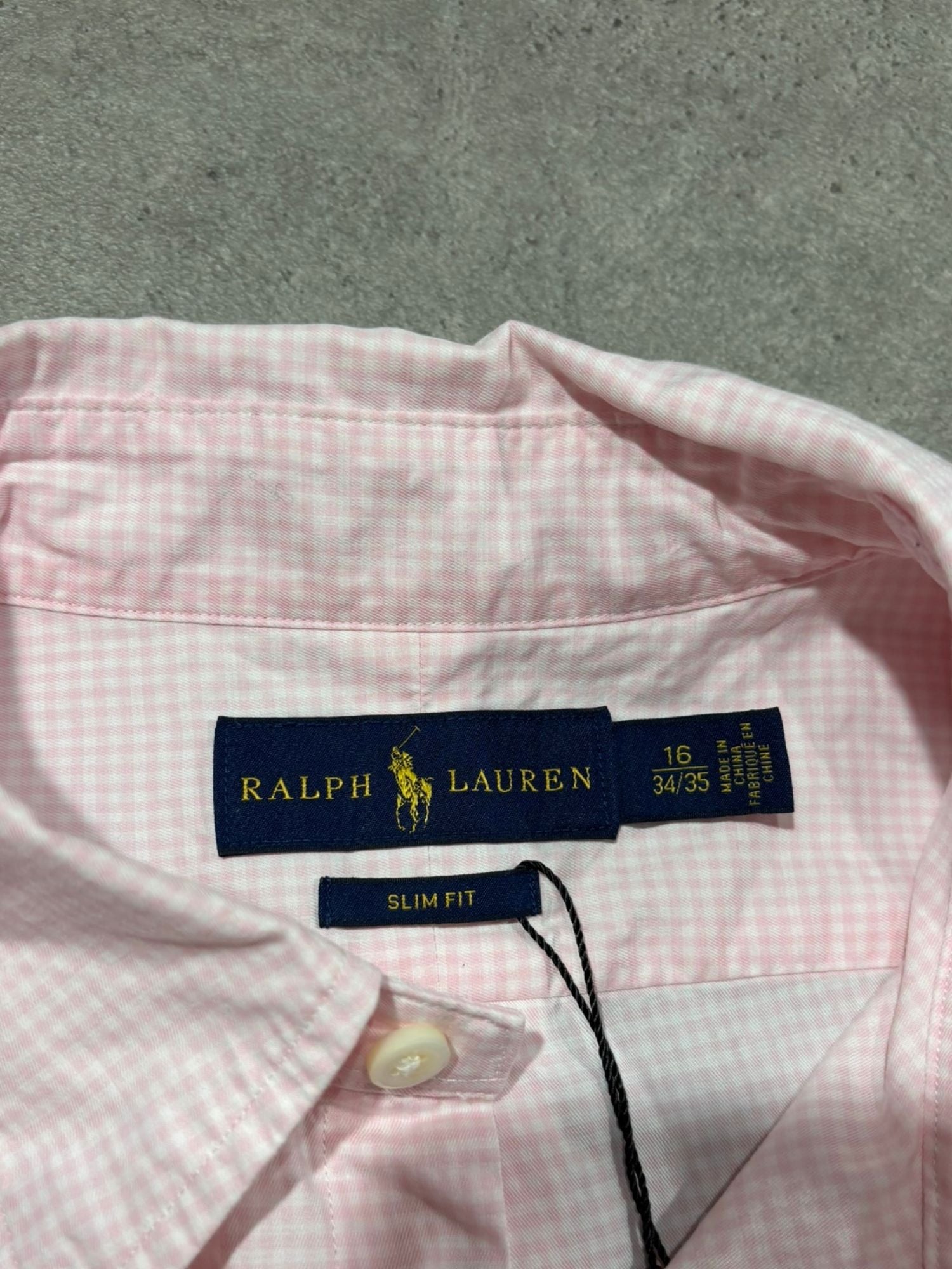Chemise Ralph Lauren vichy rose (L/XL)