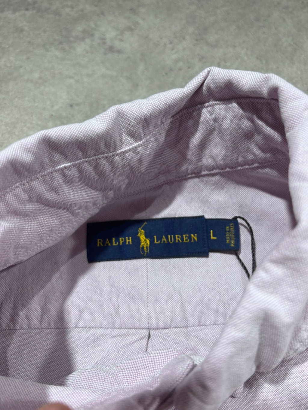 Chemise Ralph Lauren lilas/rose (L)