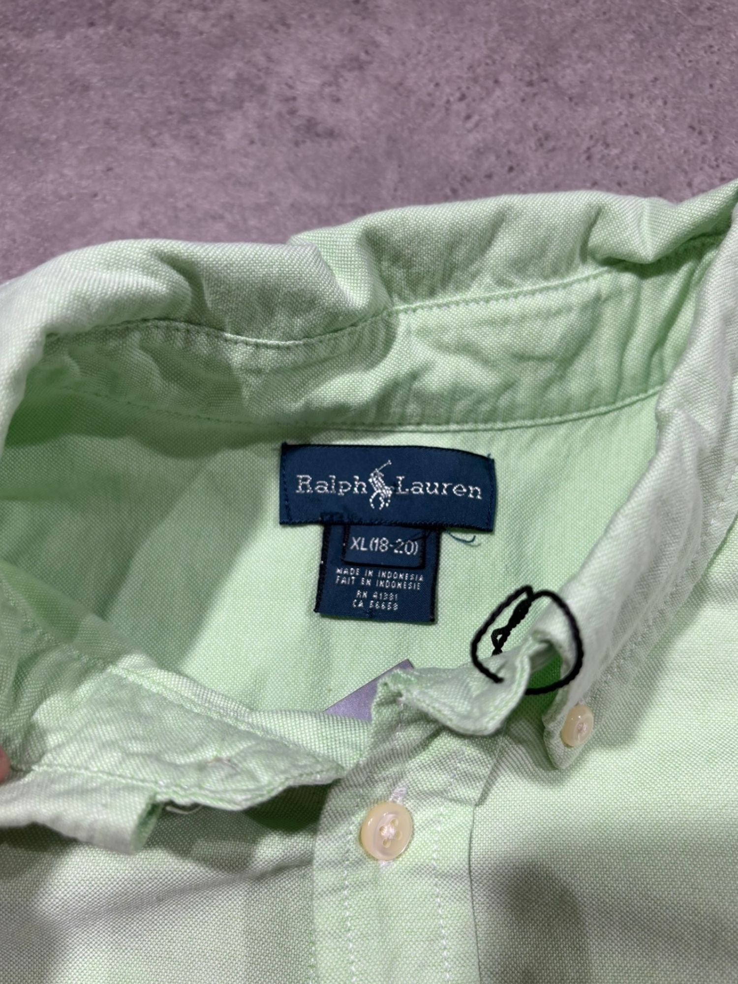 Chemise Ralph Lauren verte (XL 18/20 - S)