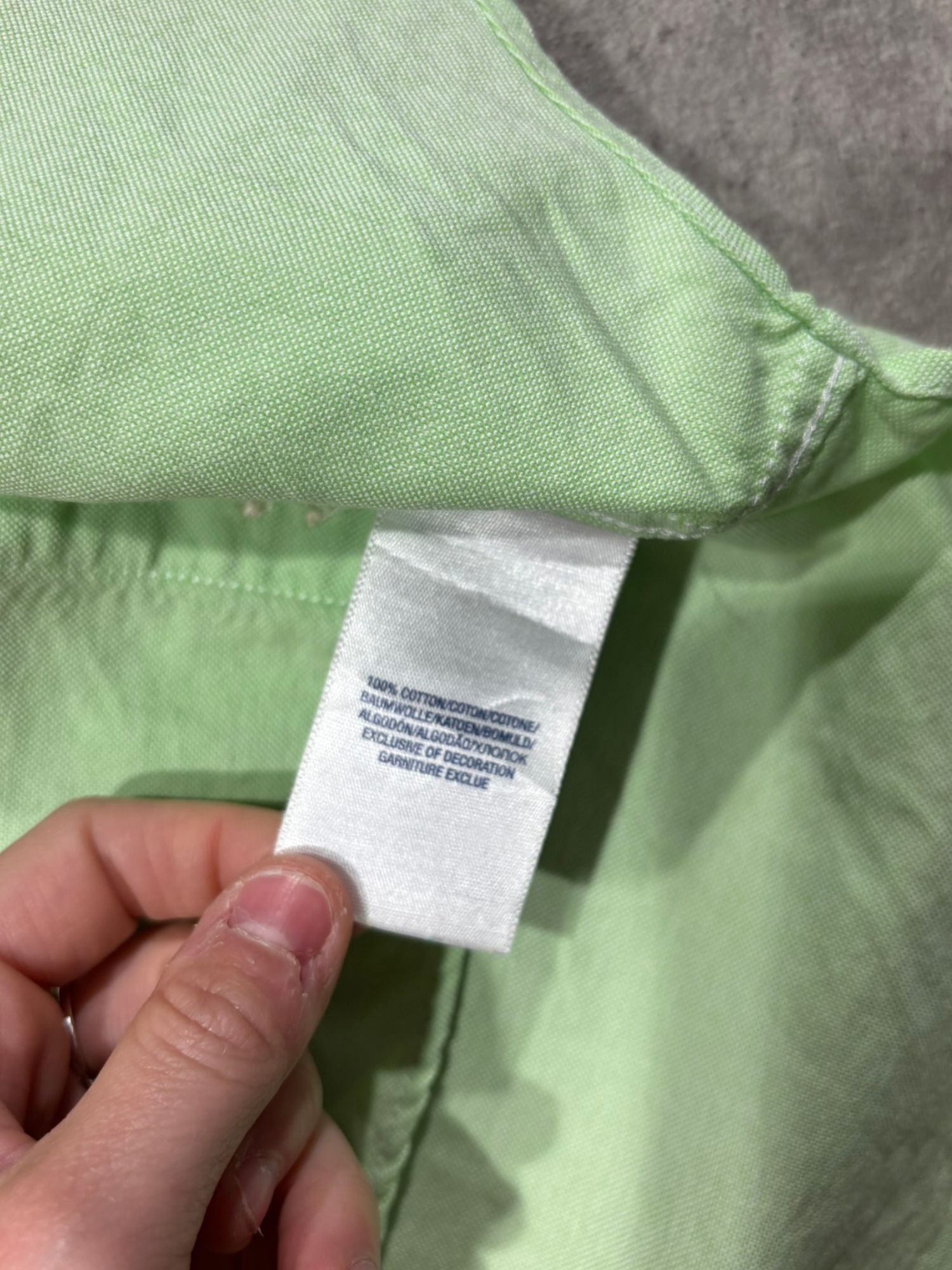 Chemise Ralph Lauren verte (XL 18/20 - S)
