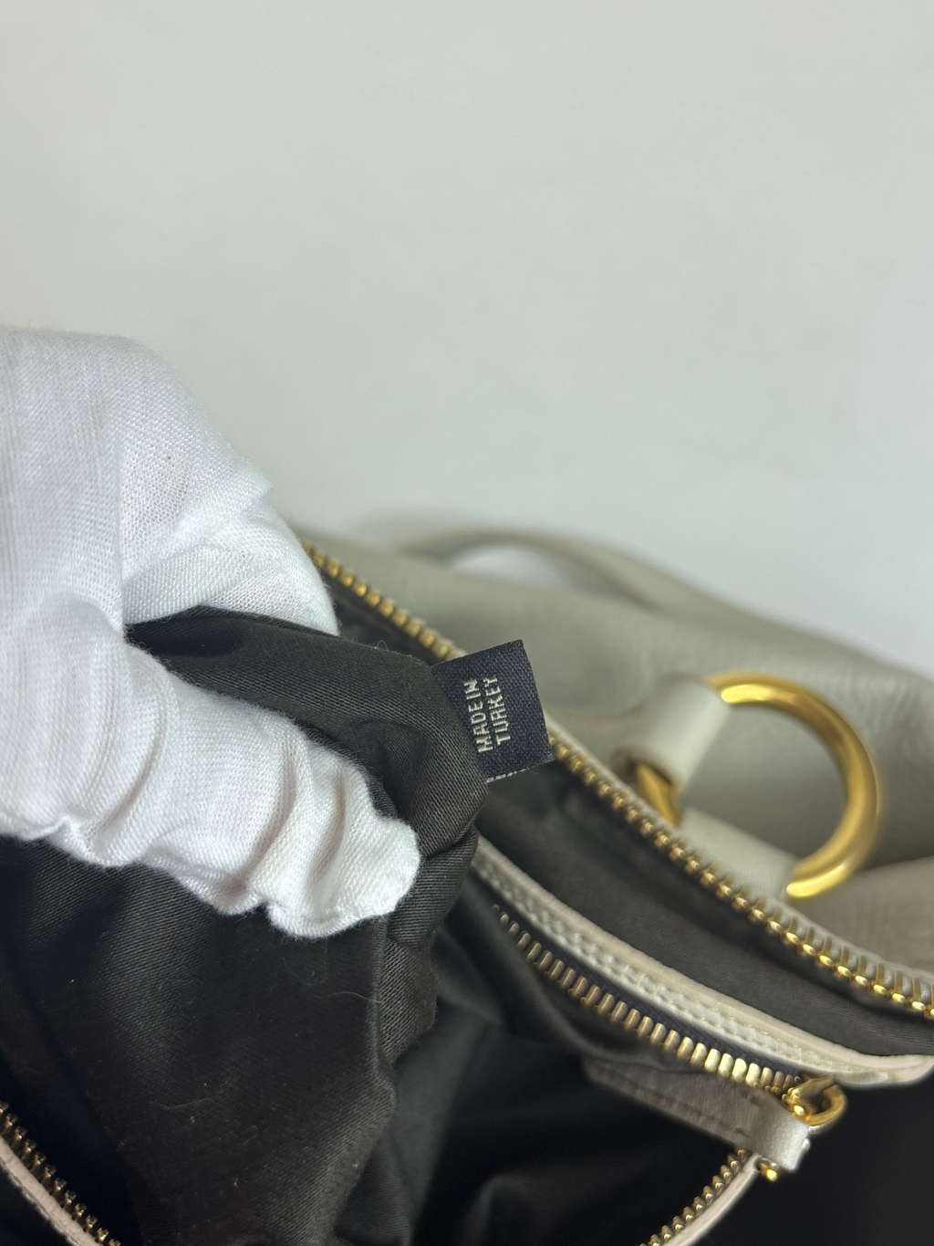 Sac Cabas écru Miu Miu