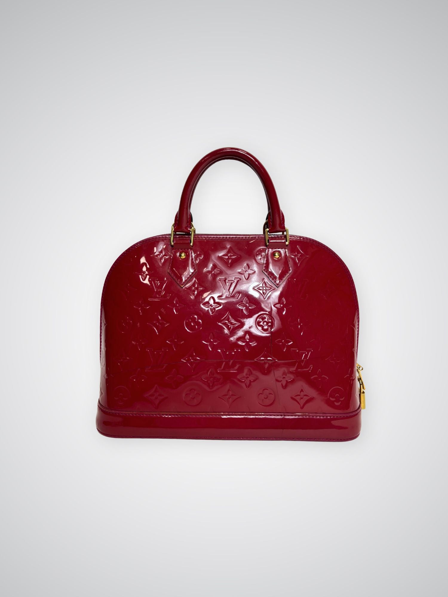 Sac Alma PM Louis Vuitton cuir vernis
