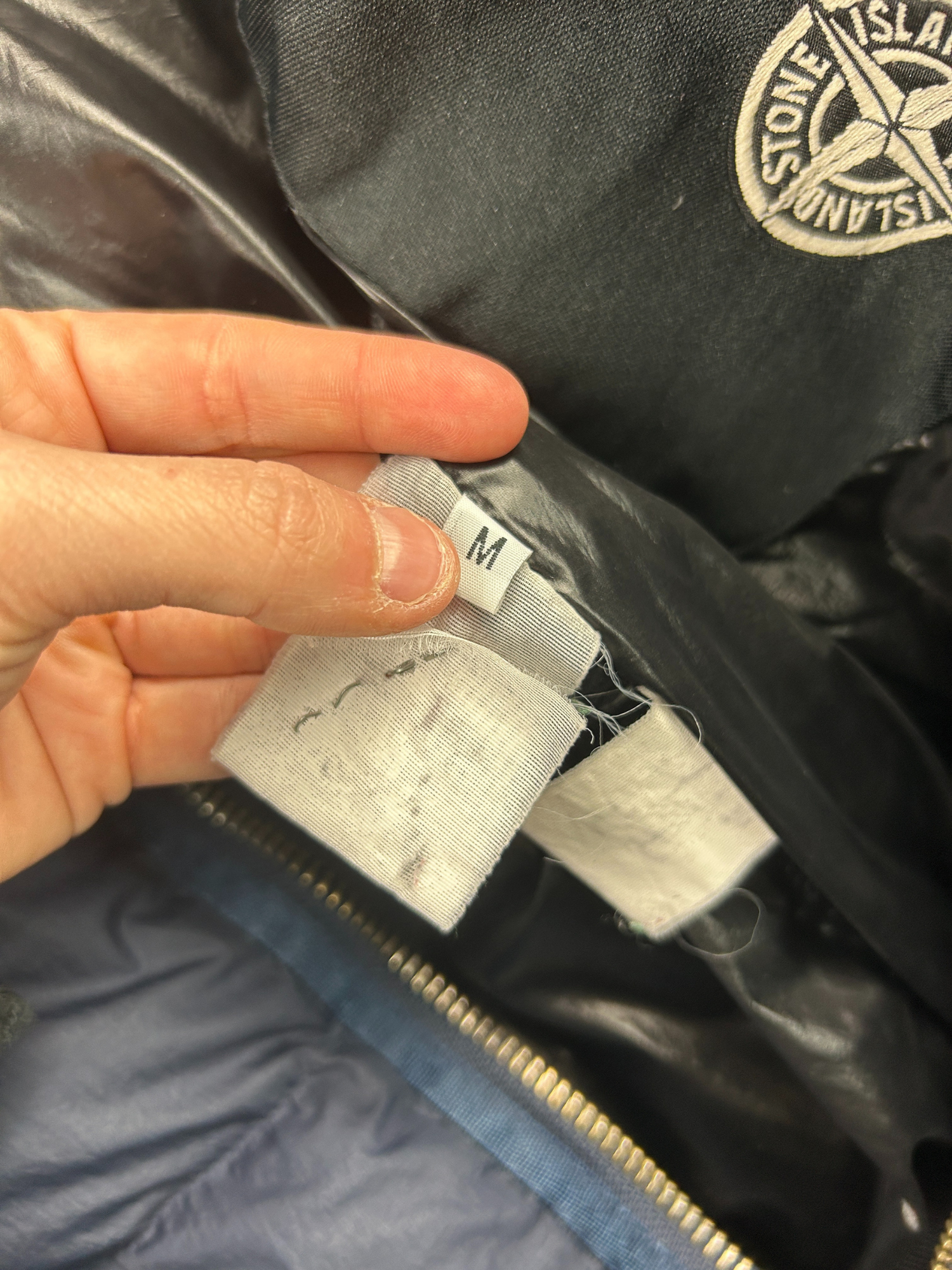 Doudoune Stone Island bleu marine (M)