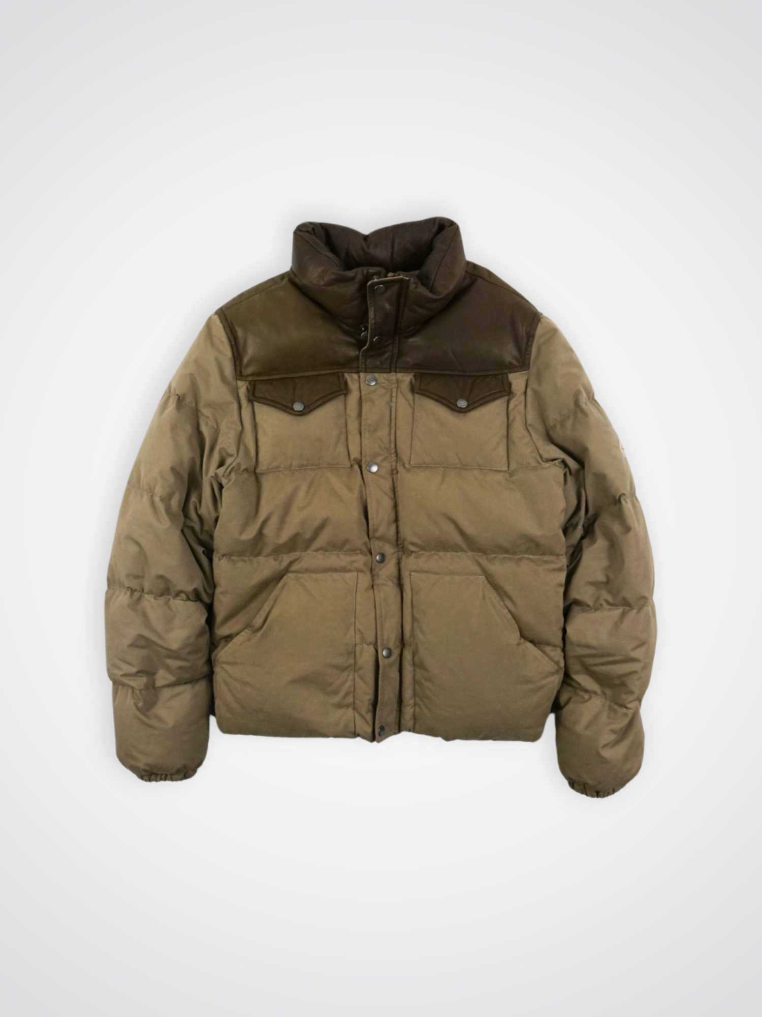 Doudoune Pyrenex beige/marron vintage (M)