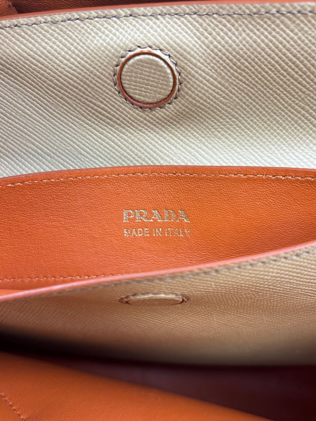 Sac Double Cabas Prada cuir Saffiano