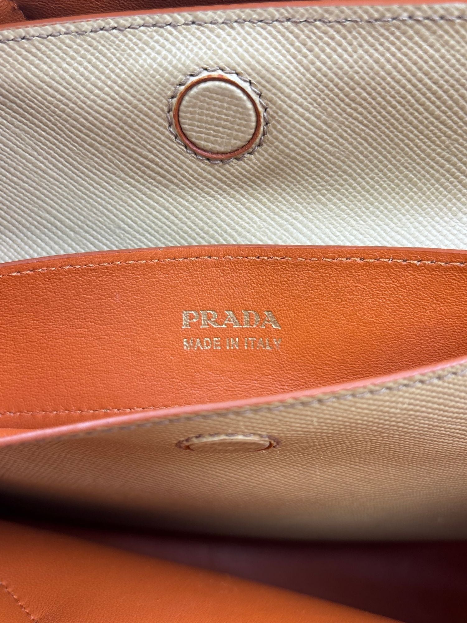 Sac Double Cabas Prada cuir Saffiano