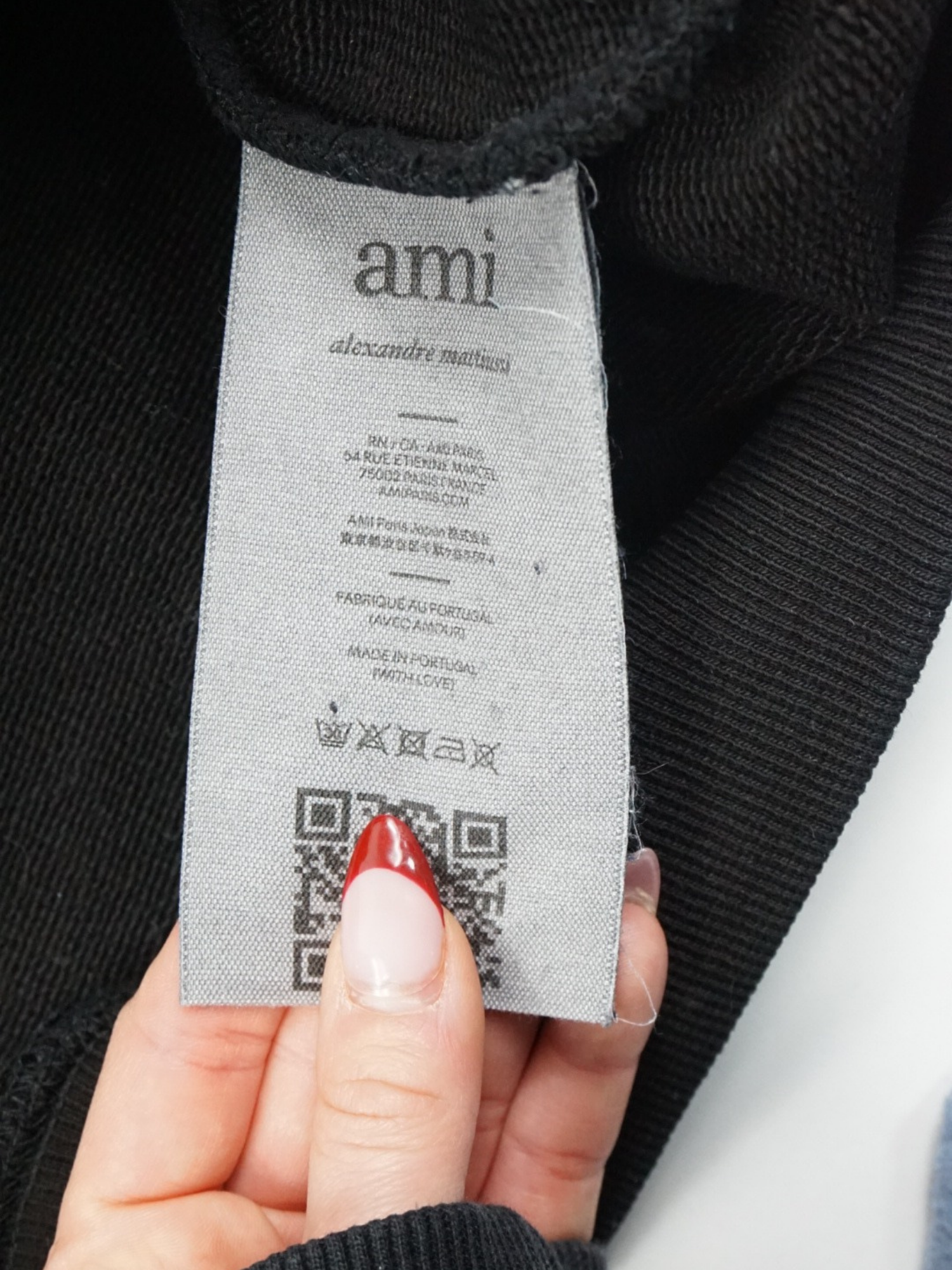 Sweat à capuche Ami Paris noir (XXL)