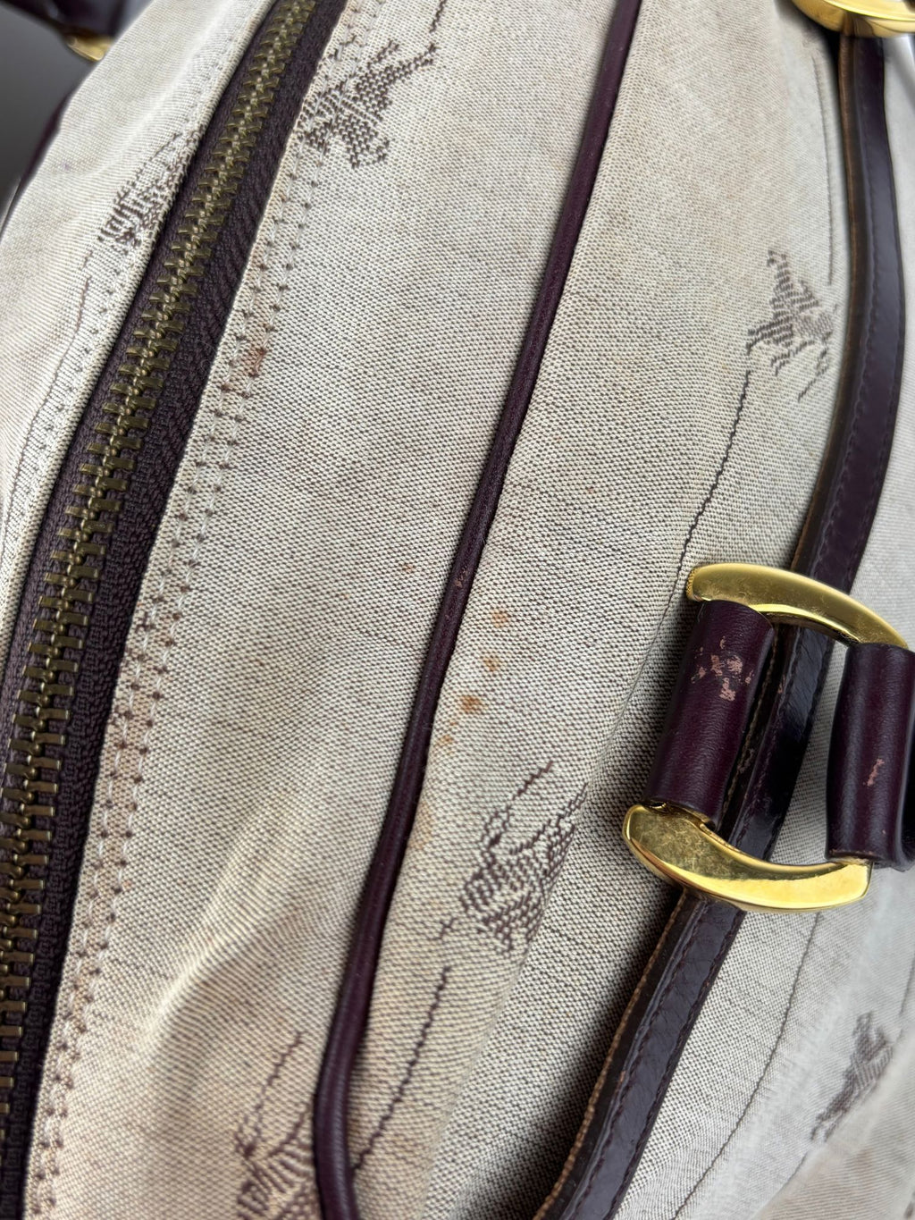 Sac Boston Burberry blue label