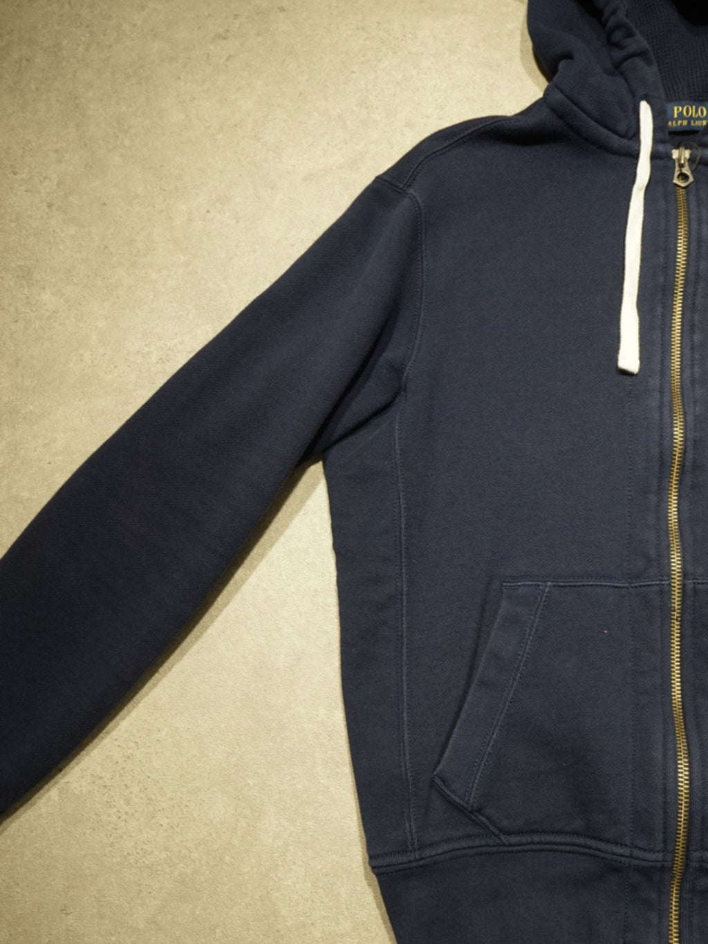 Sweat zippé bleu marine Ralph Lauren (M)