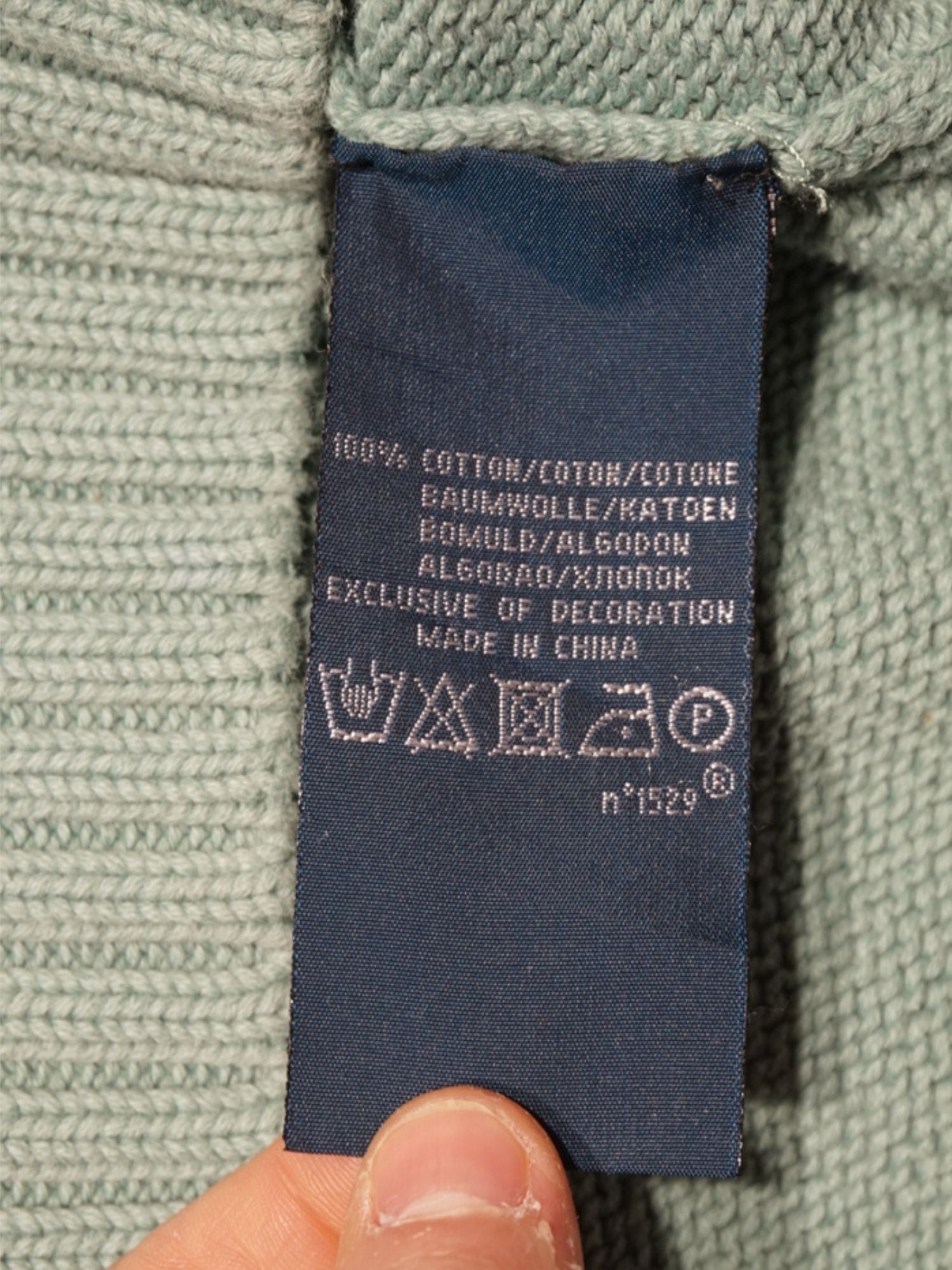 Pull en maille Ralph Lauren vert d’eau (L)