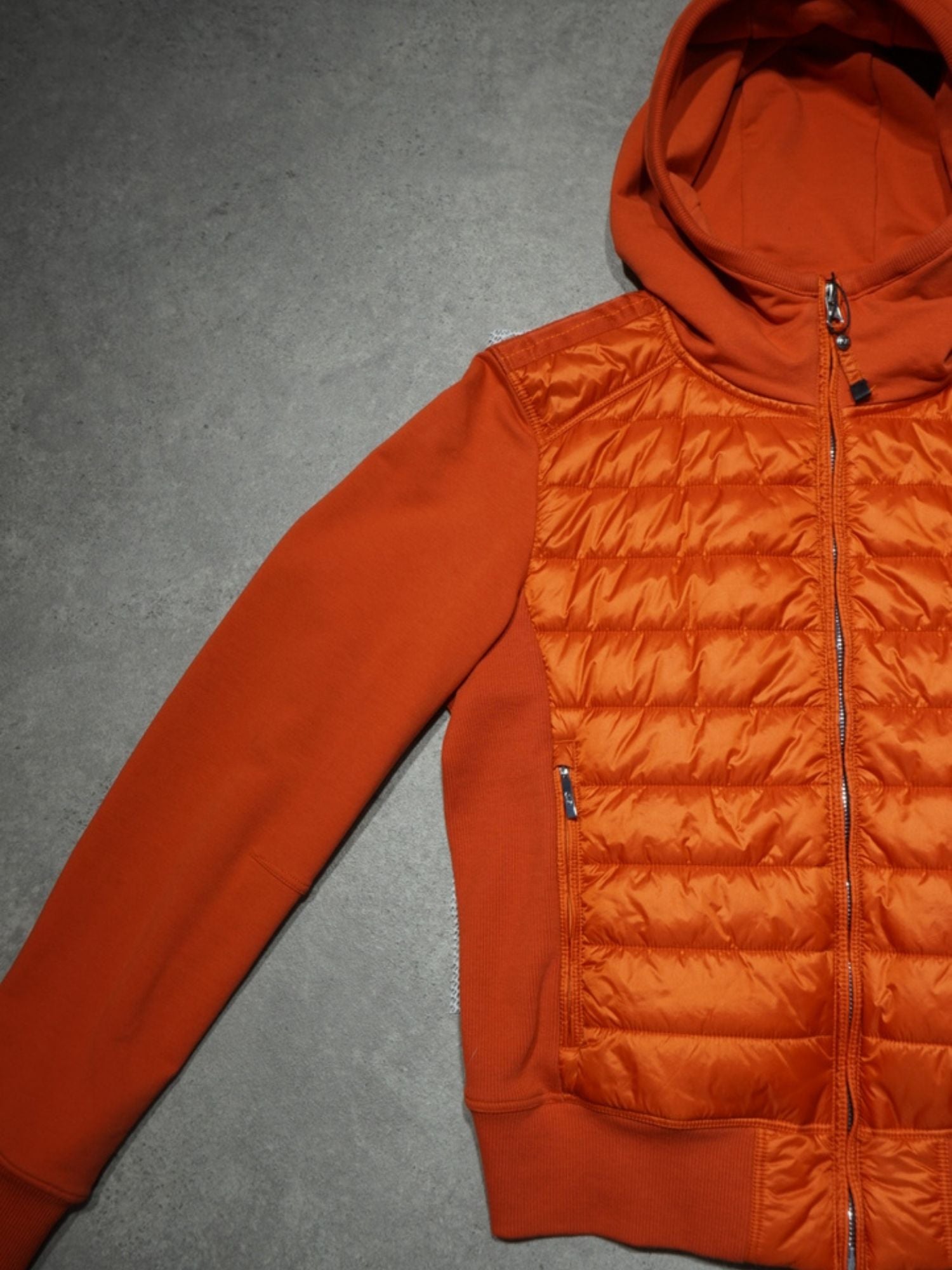 Veste bi-matières PJS orange (S femme)