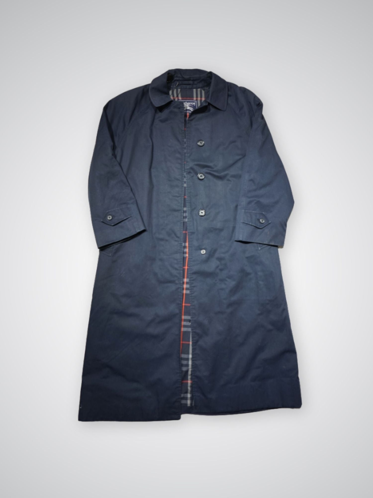 Trench Burberrys bleu marine (S/M)