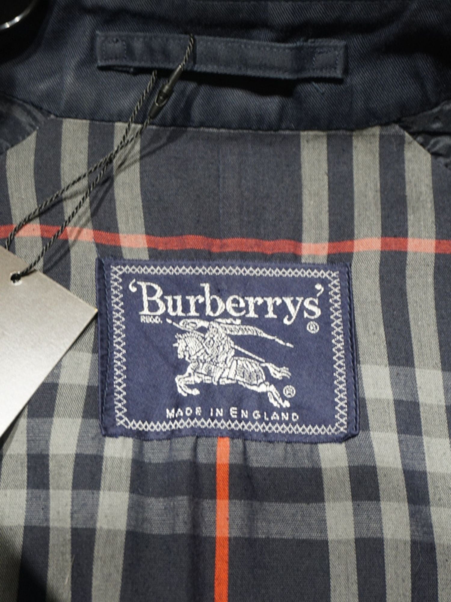 Trench Burberrys bleu marine (S/M)
