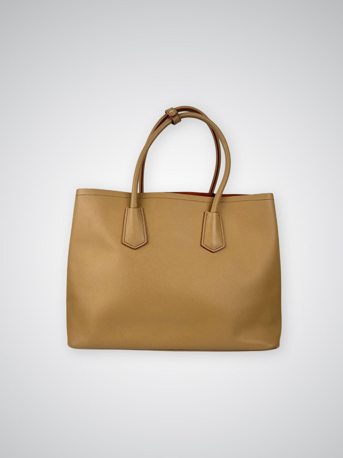Sac Double Cabas Prada cuir Saffiano