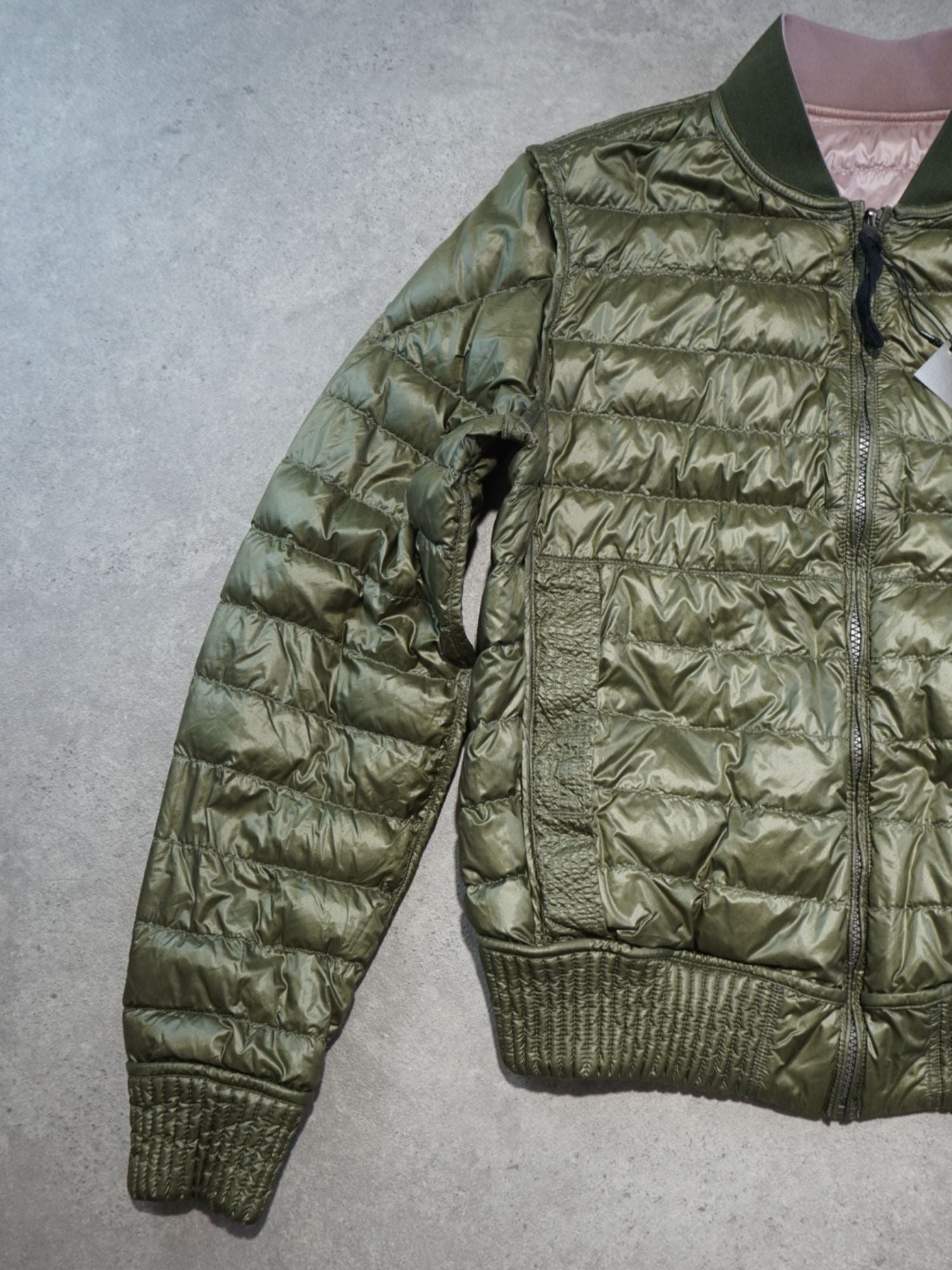 Doudoune réversible PJS verte/rose (M femme)