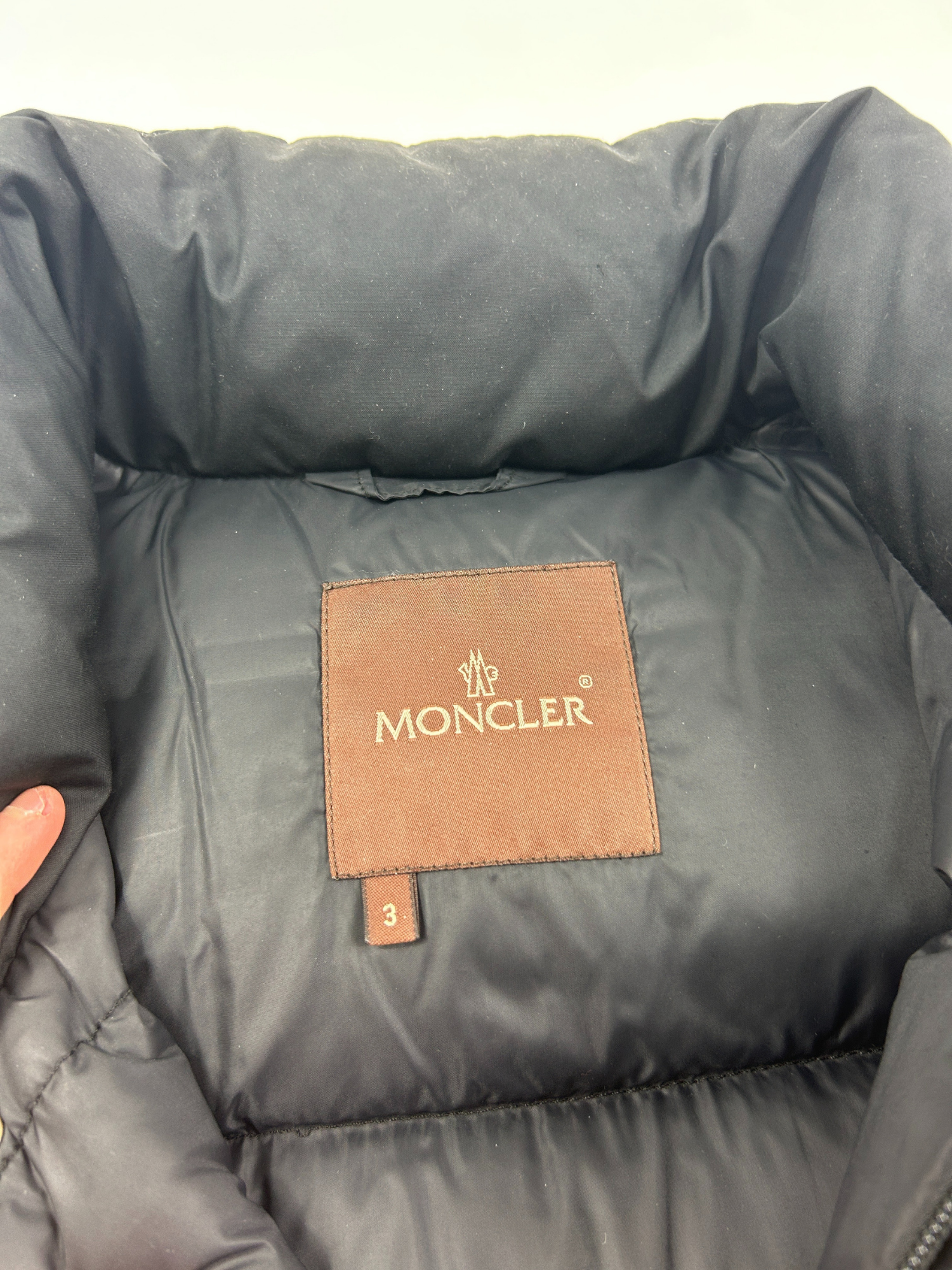 Doudoune Moncler noir vintage (L)