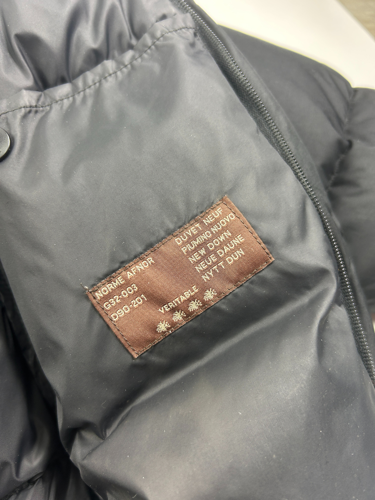 Doudoune Moncler noir vintage (L)