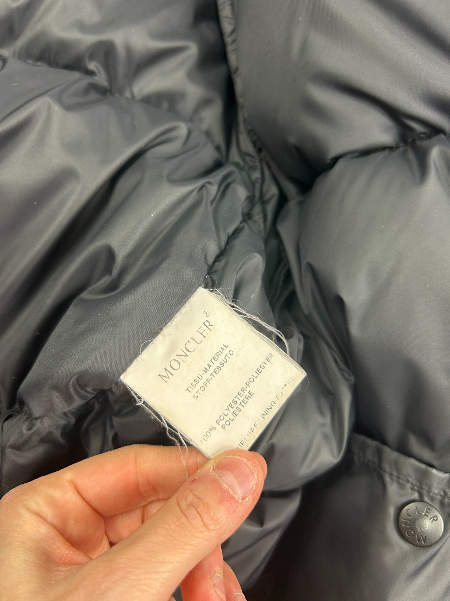 Doudoune Moncler noir vintage (L)