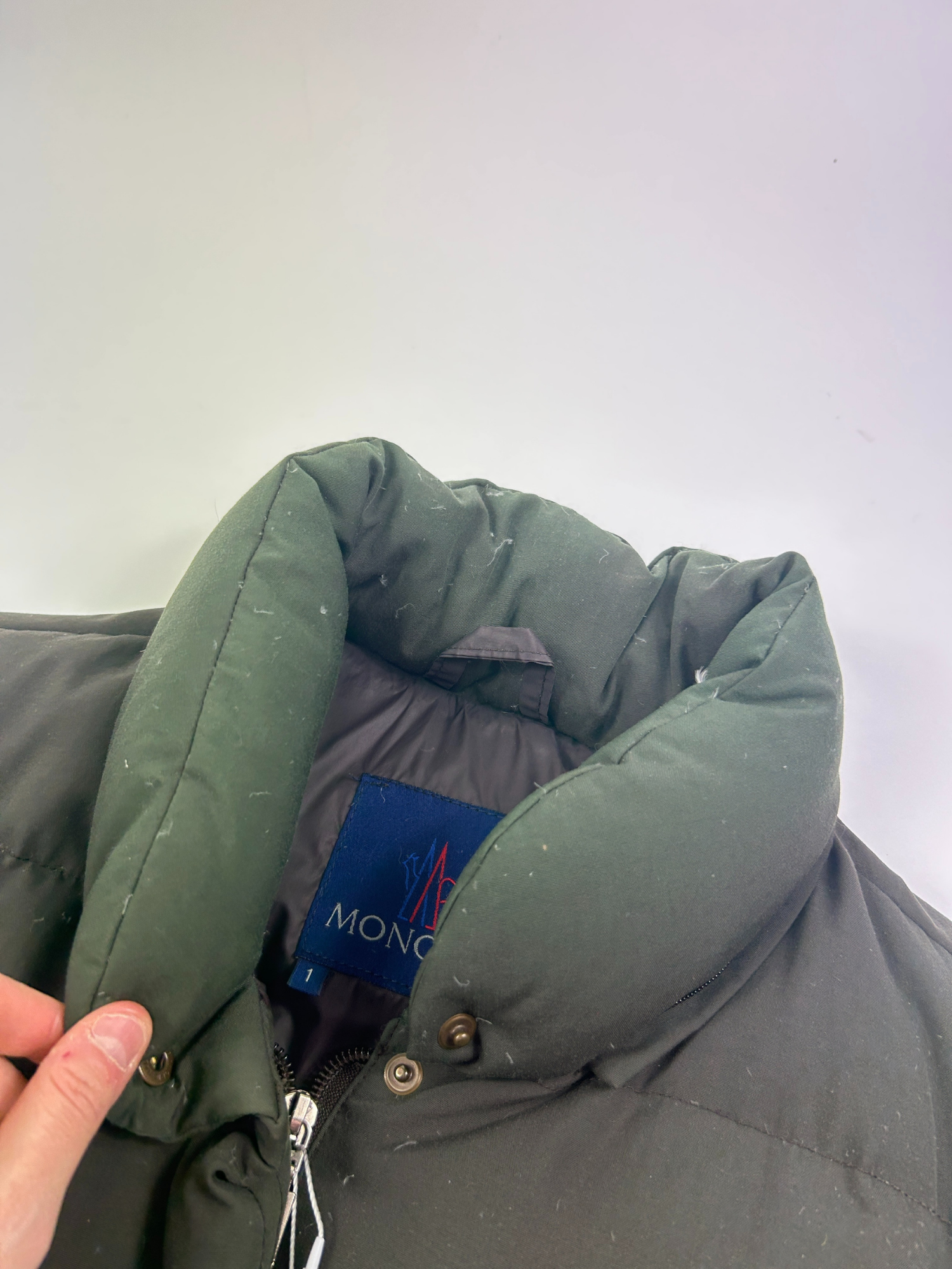 Doudoune Moncler kaki vintage (S-M)