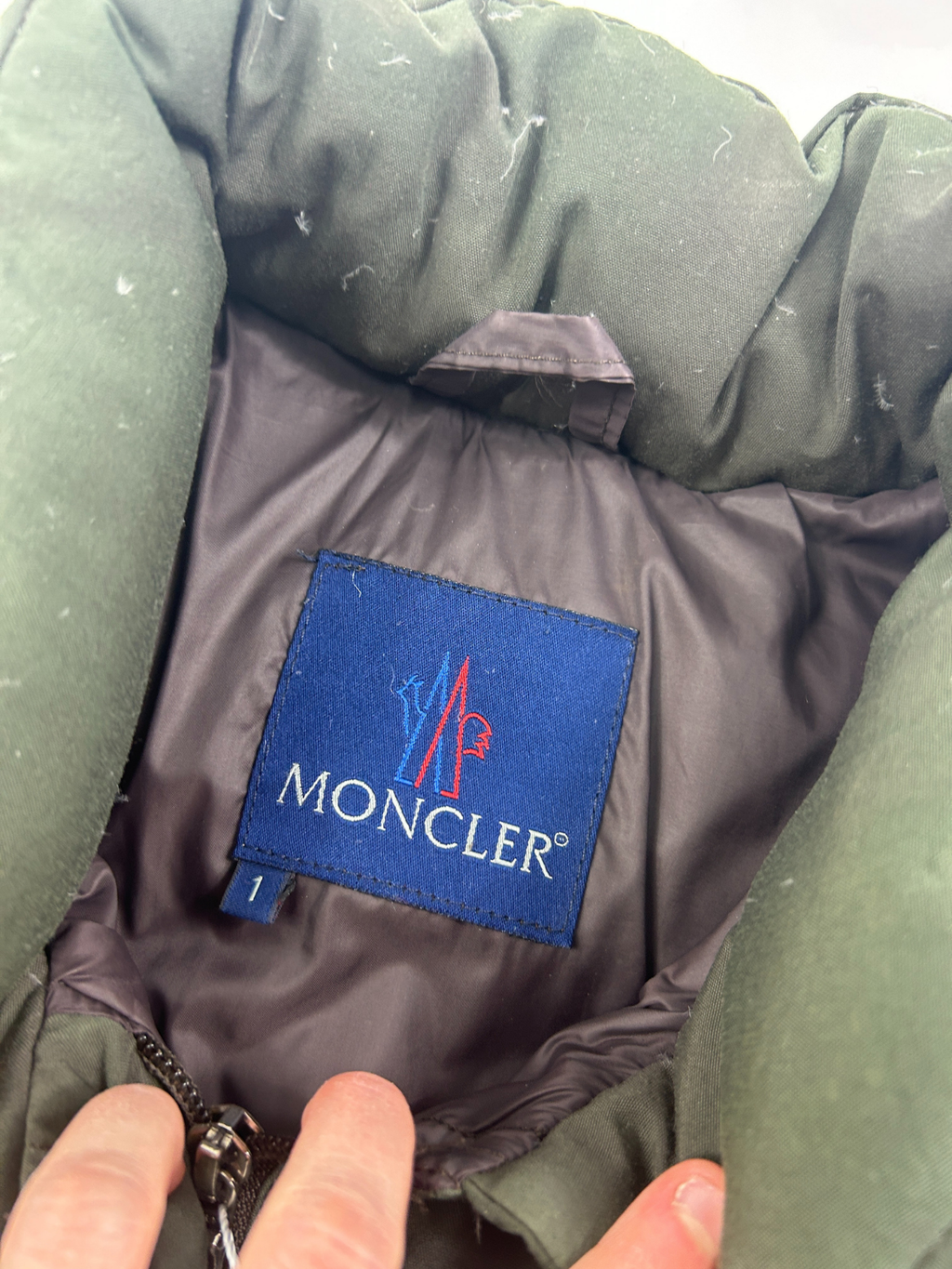 Doudoune Moncler kaki vintage (S-M)