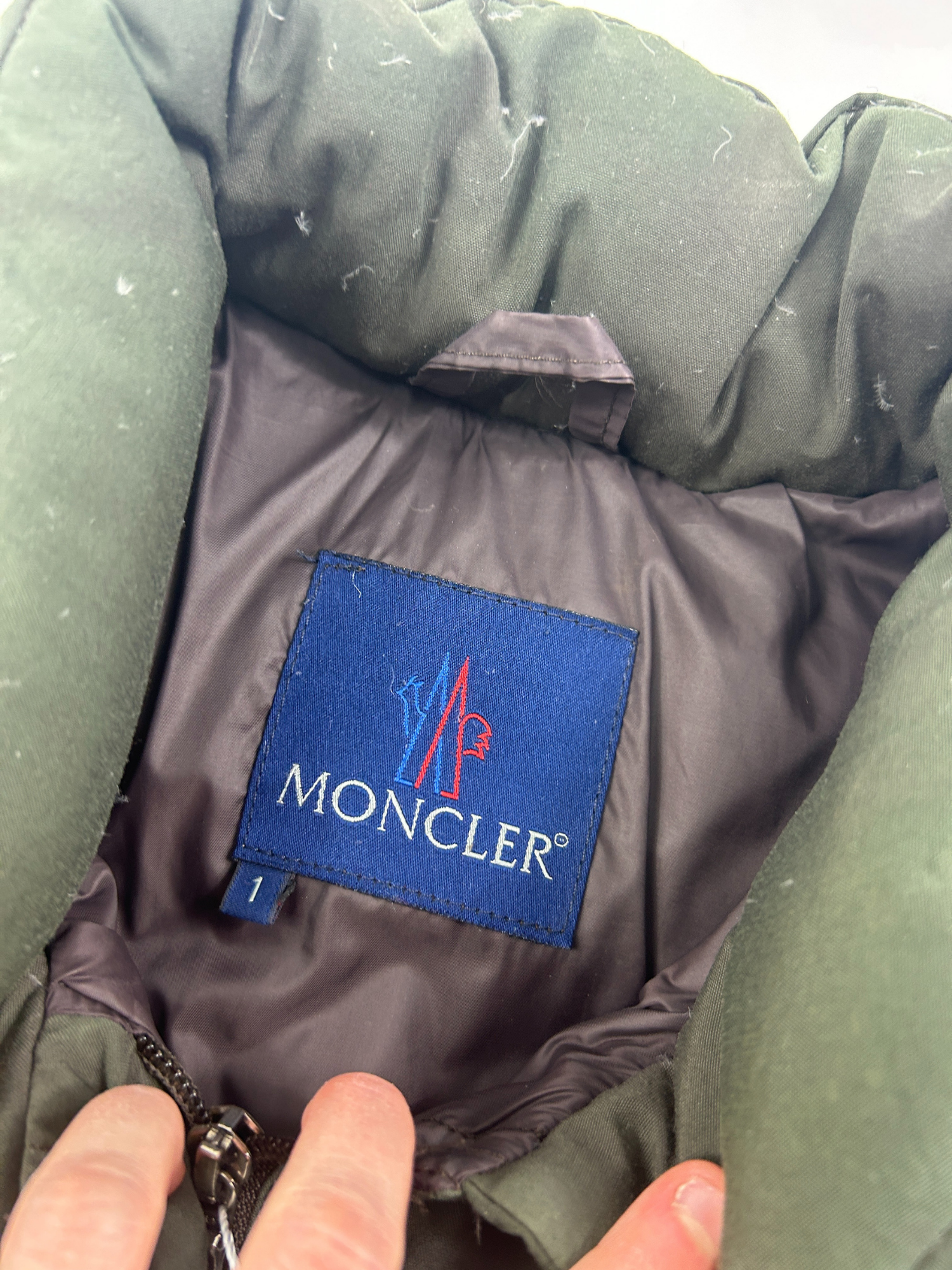 Doudoune Moncler kaki vintage (S-M)