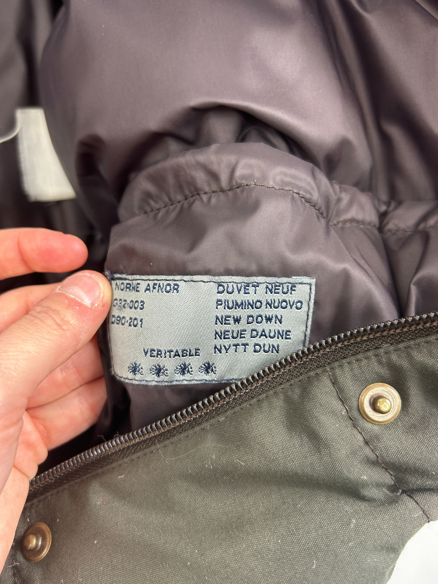 Doudoune Moncler kaki vintage (S-M)