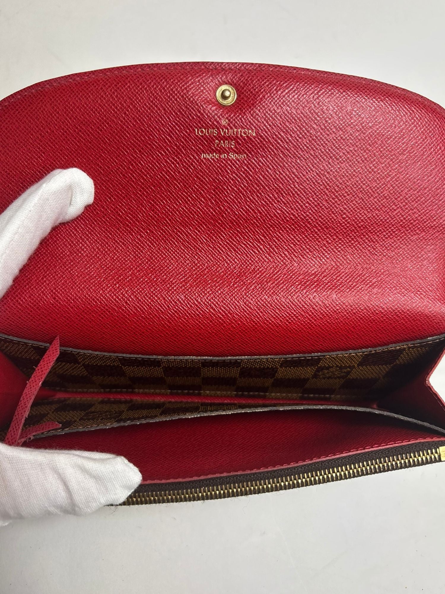 Portefeuille Émilie Damier Ébène Louis Vuitton