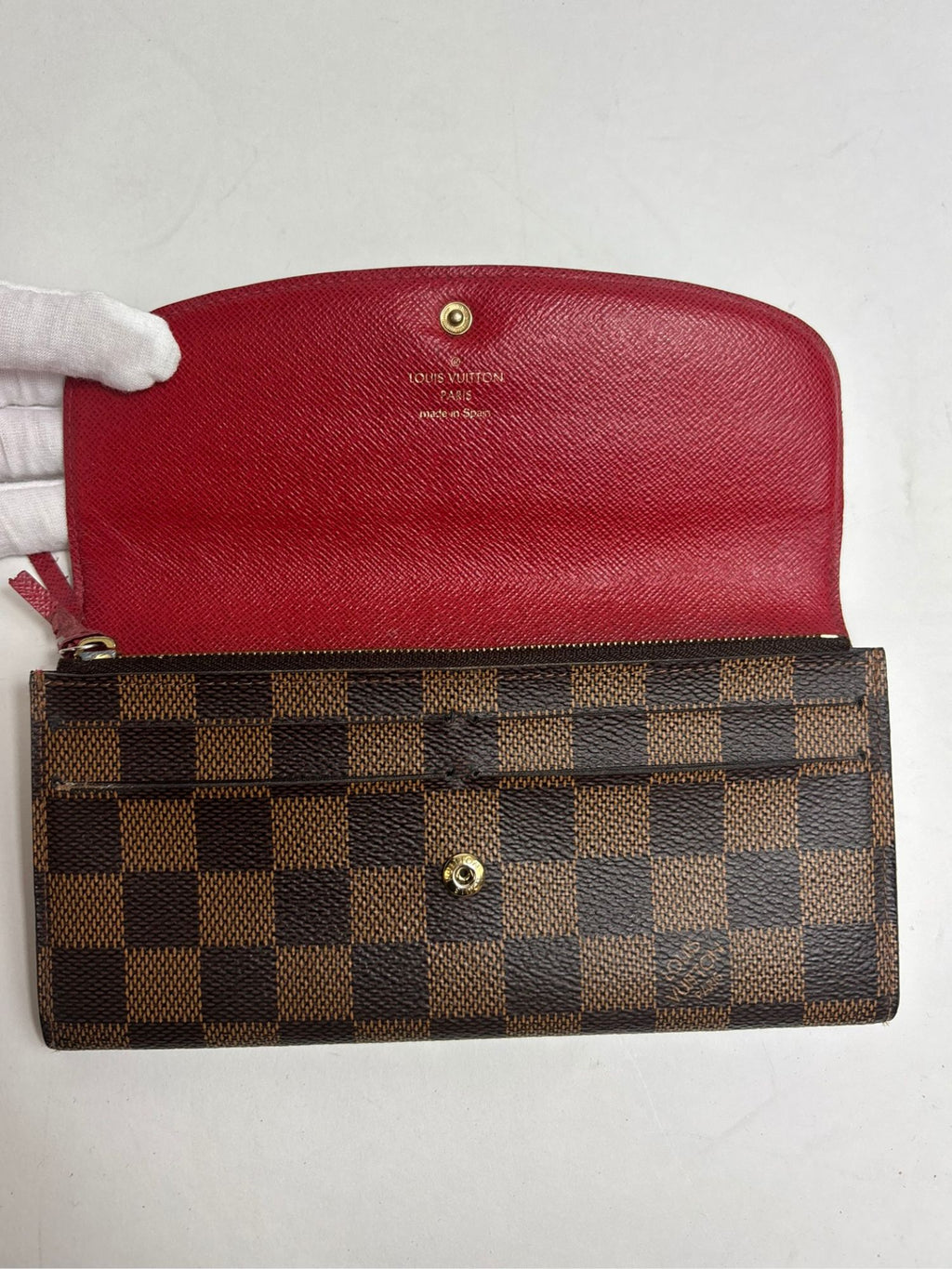 Portefeuille Émilie Damier Ébène Louis Vuitton