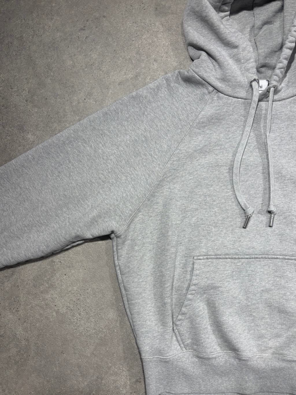 Sweat à capuche gris AMI Paris (L)