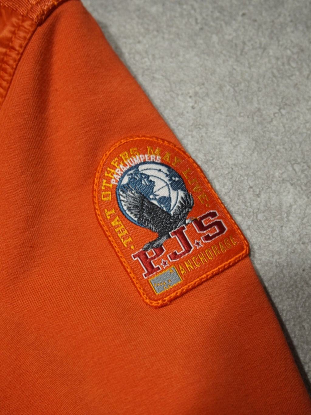 Veste bi-matières PJS orange (S femme)