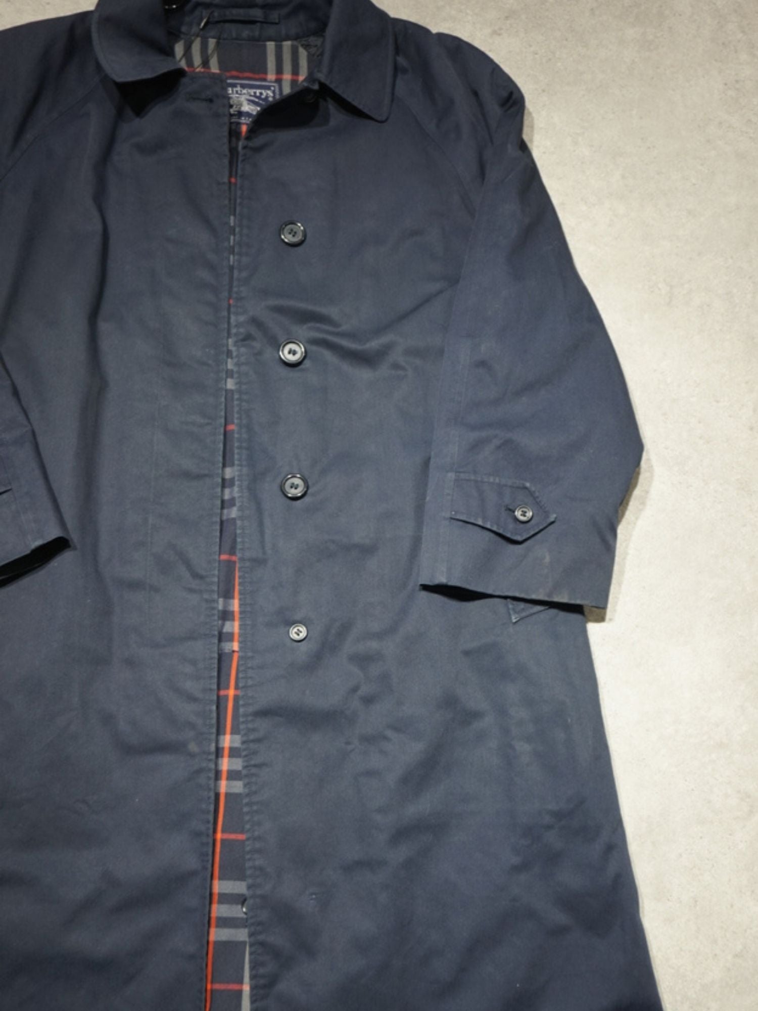Trench Burberrys bleu marine (S/M)