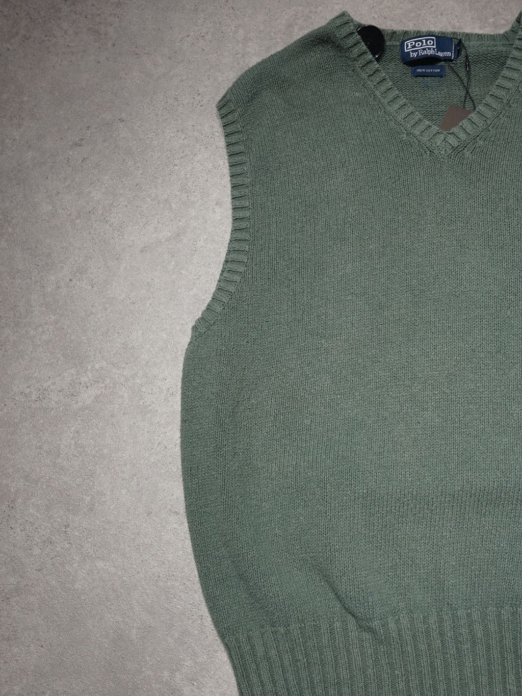 Pull sans manche vert Ralph Lauren (XL)