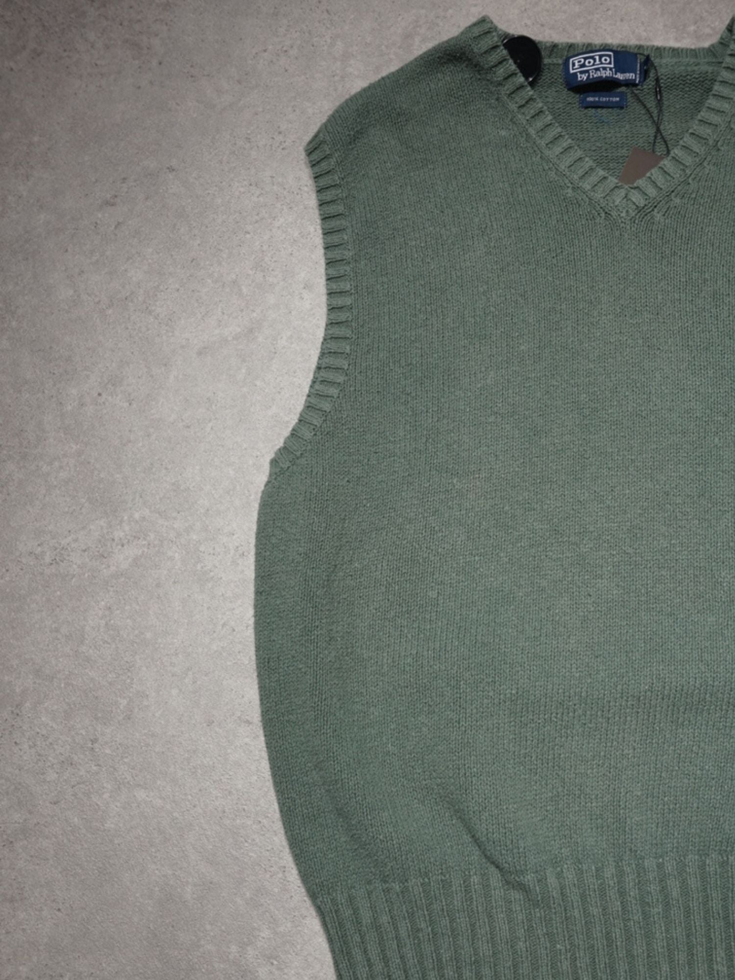 Pull sans manche vert Ralph Lauren (XL)