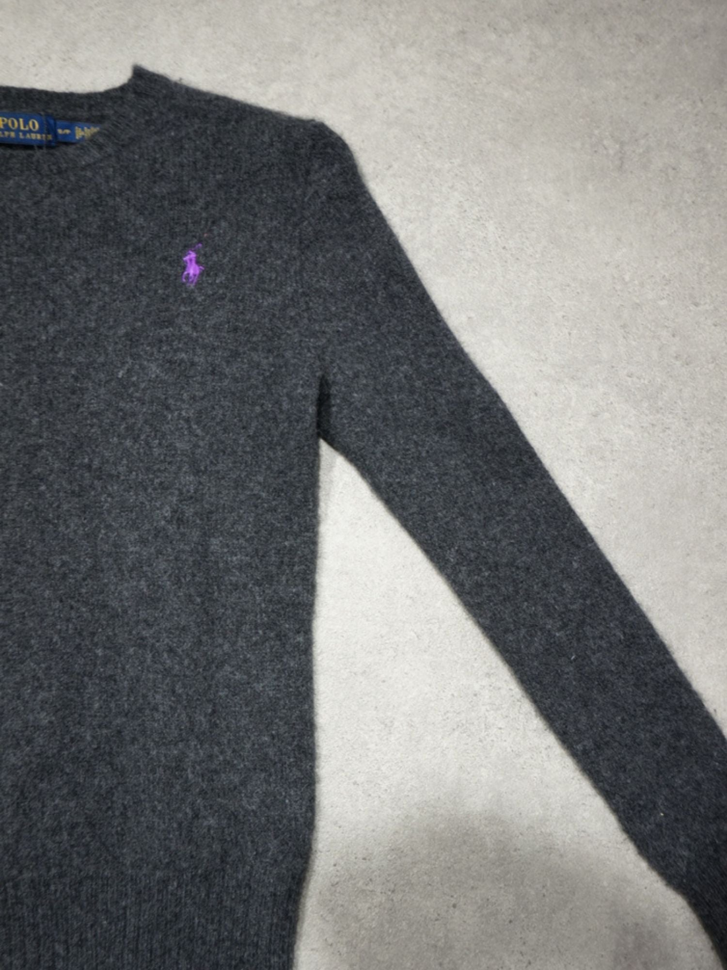 Pull gris Ralph Lauren en cachemire (S femme)